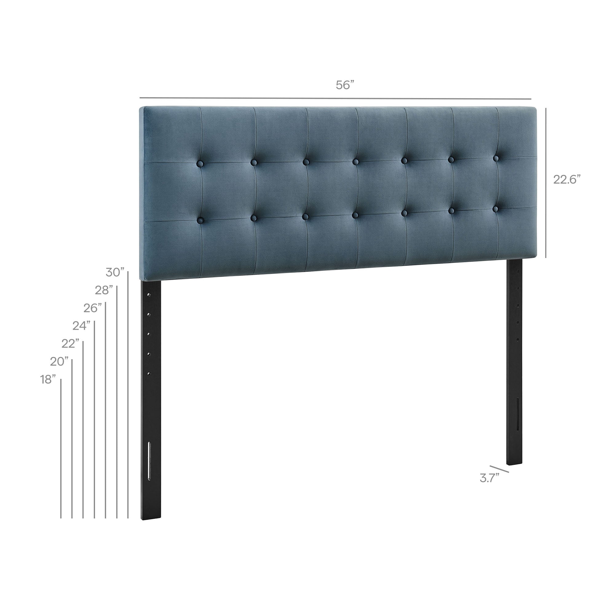 Emily Stain-Resistant Performance Velvet Headboard
