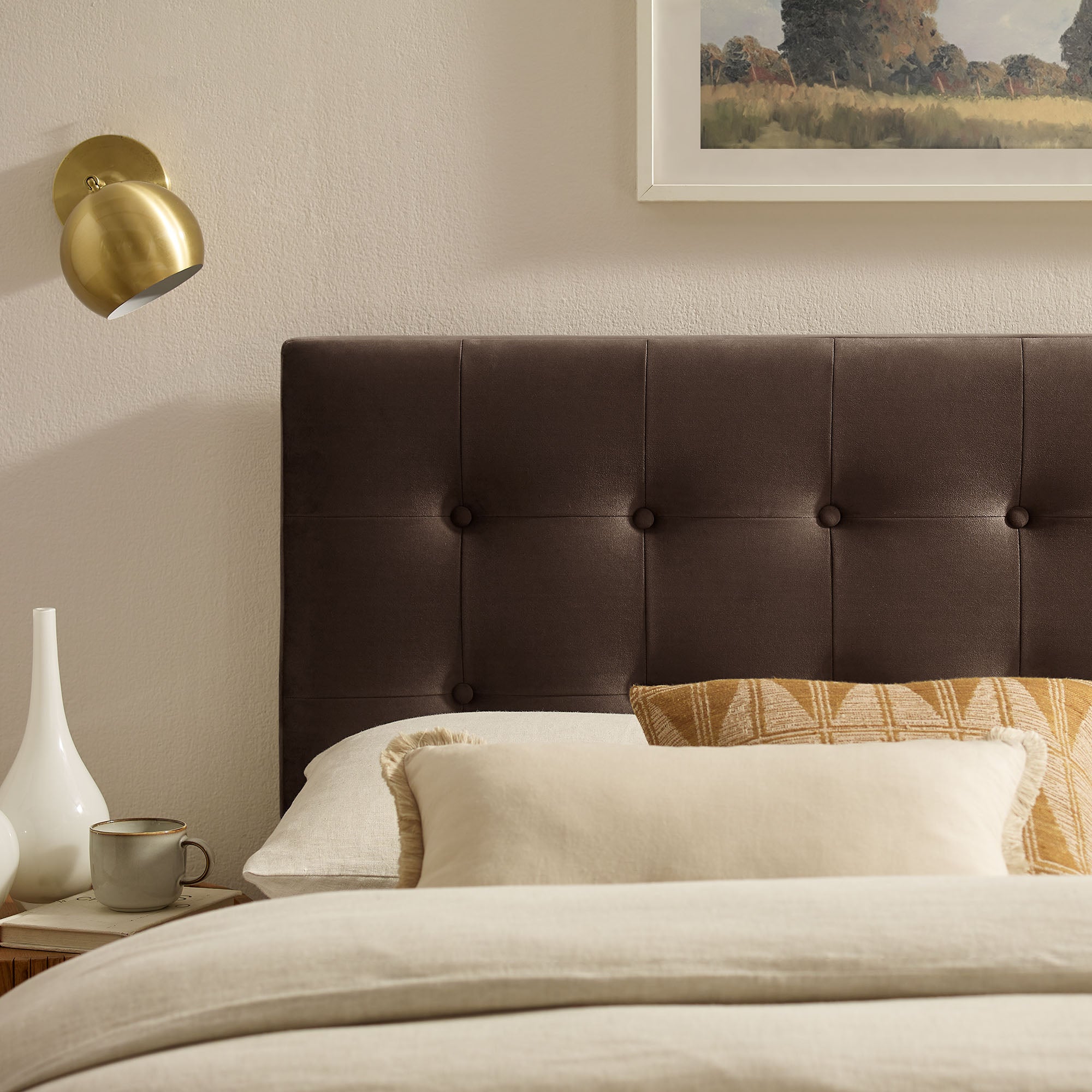 Emily Stain-Resistant Performance Velvet Headboard
