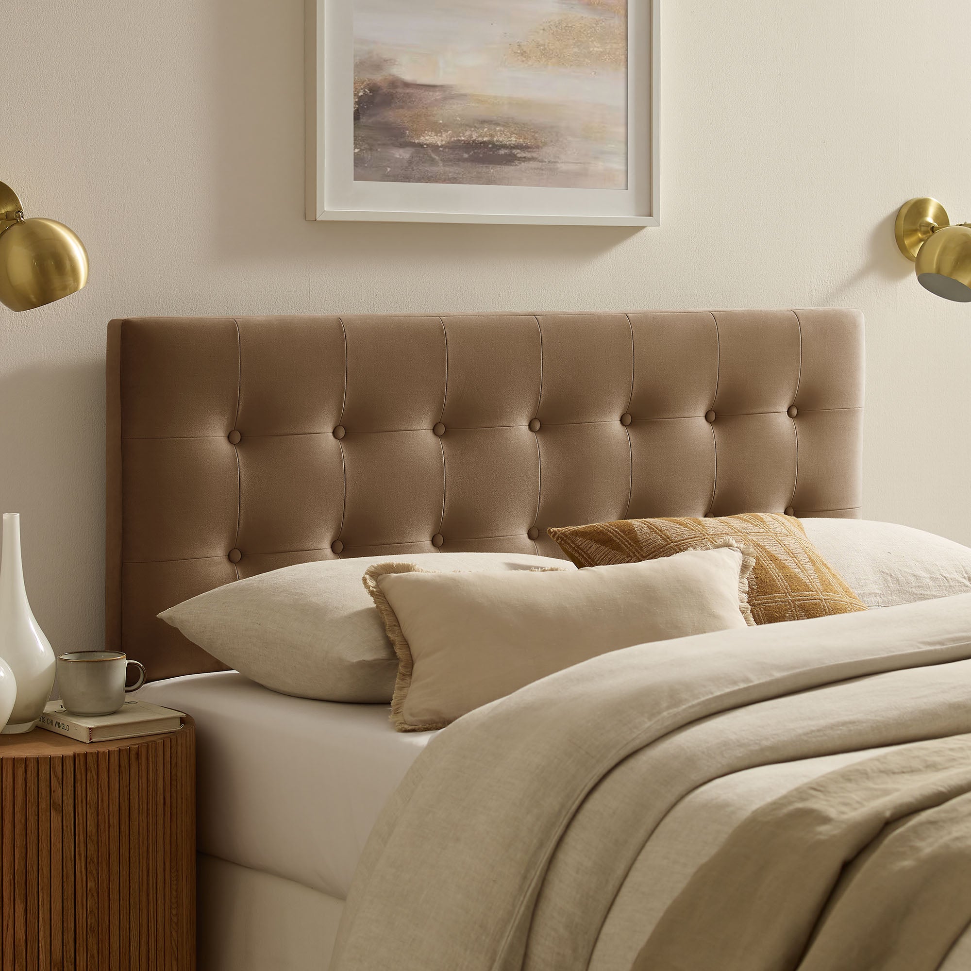 Emily Stain-Resistant Performance Velvet Headboard