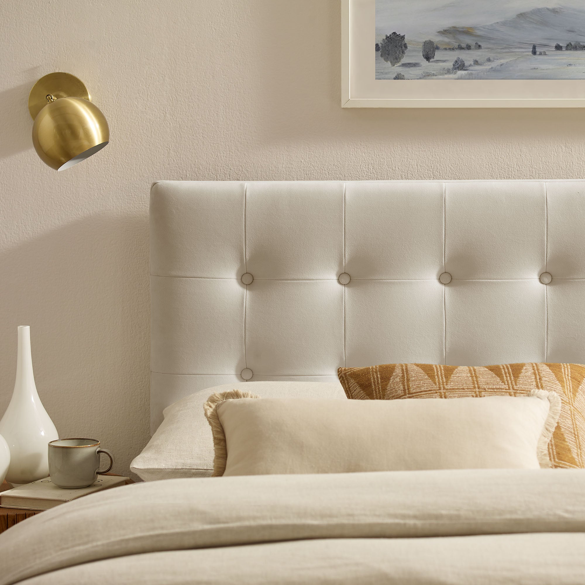 Emily Stain-Resistant Performance Velvet Headboard