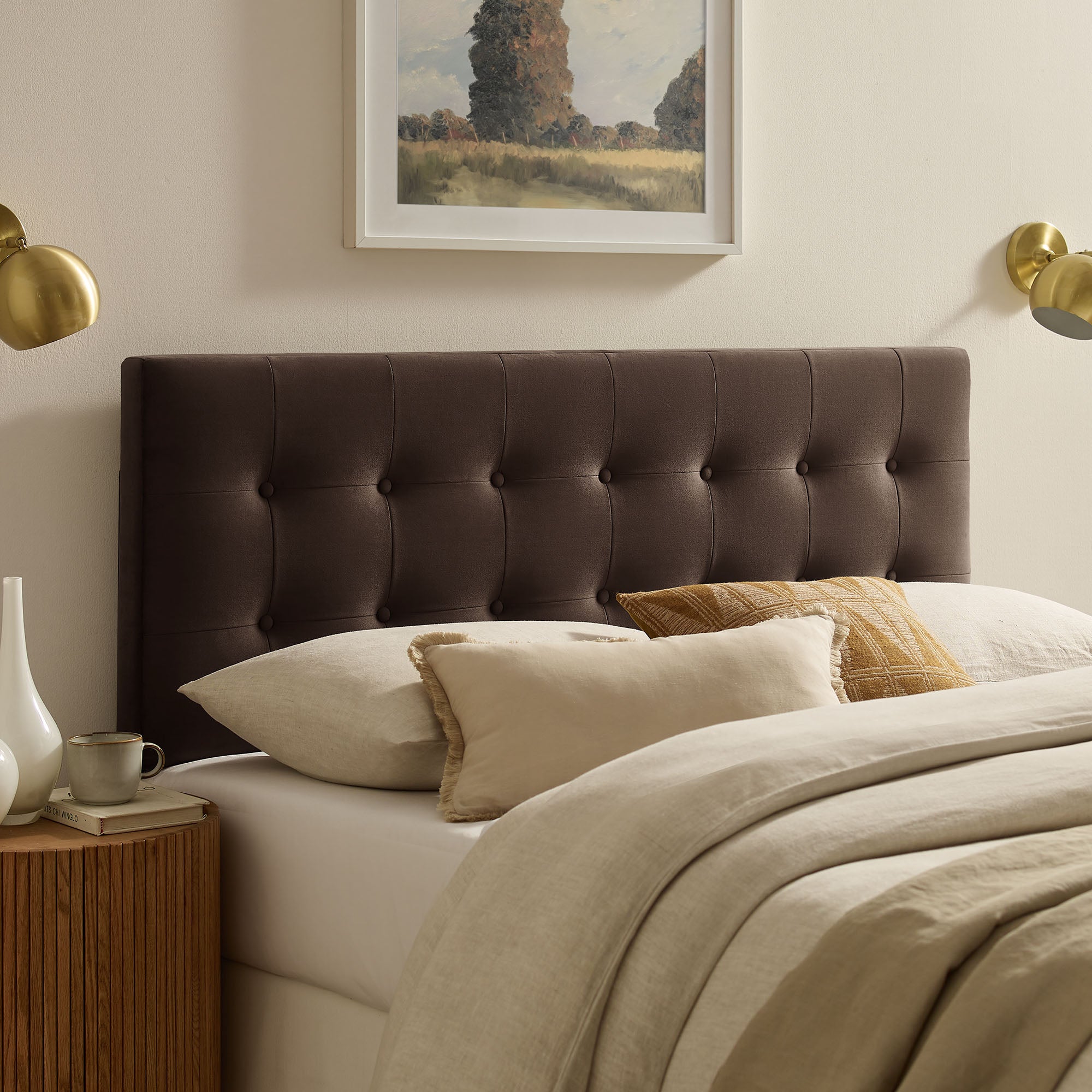 Emily Stain-Resistant Performance Velvet Headboard