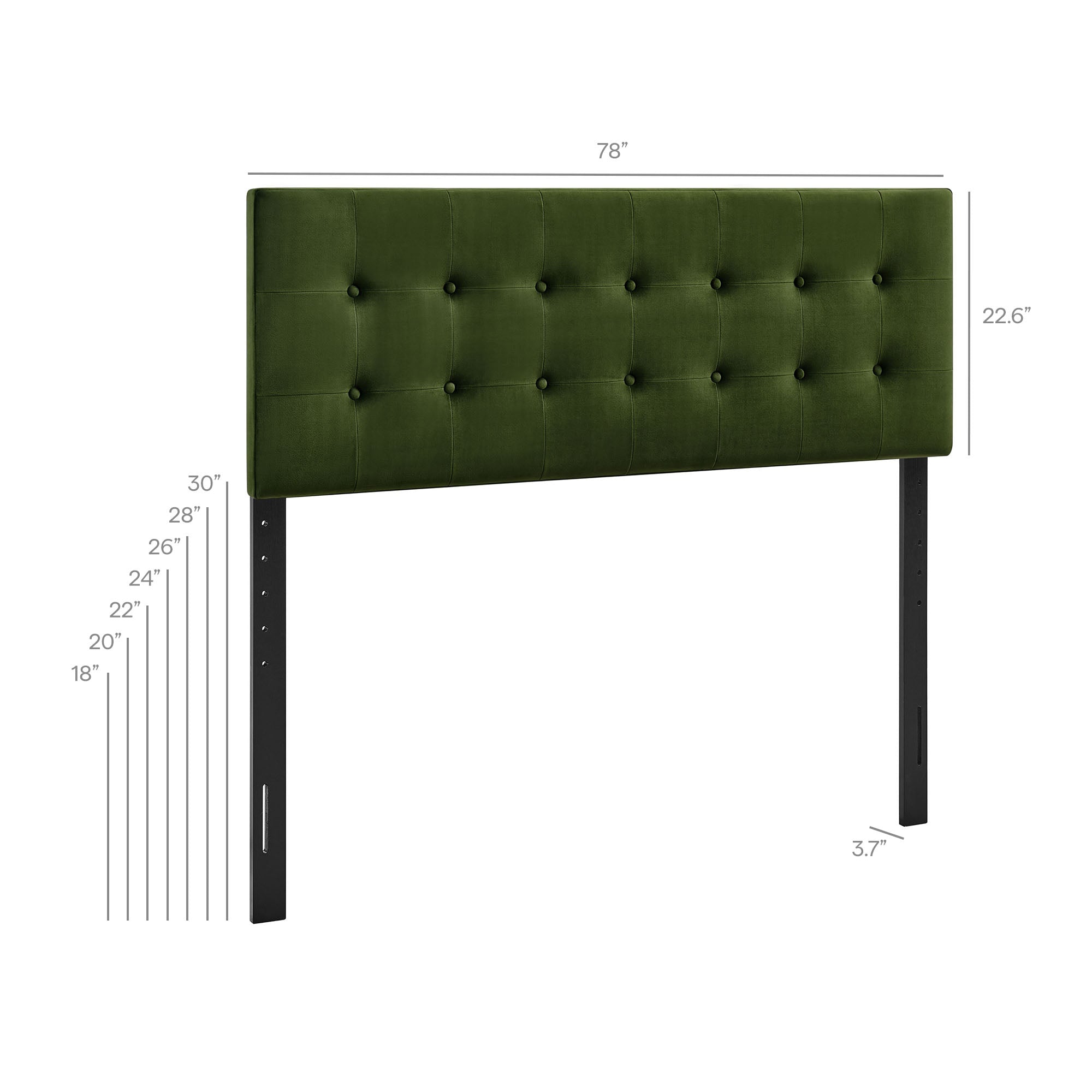 Emily Stain-Resistant Performance Velvet Headboard