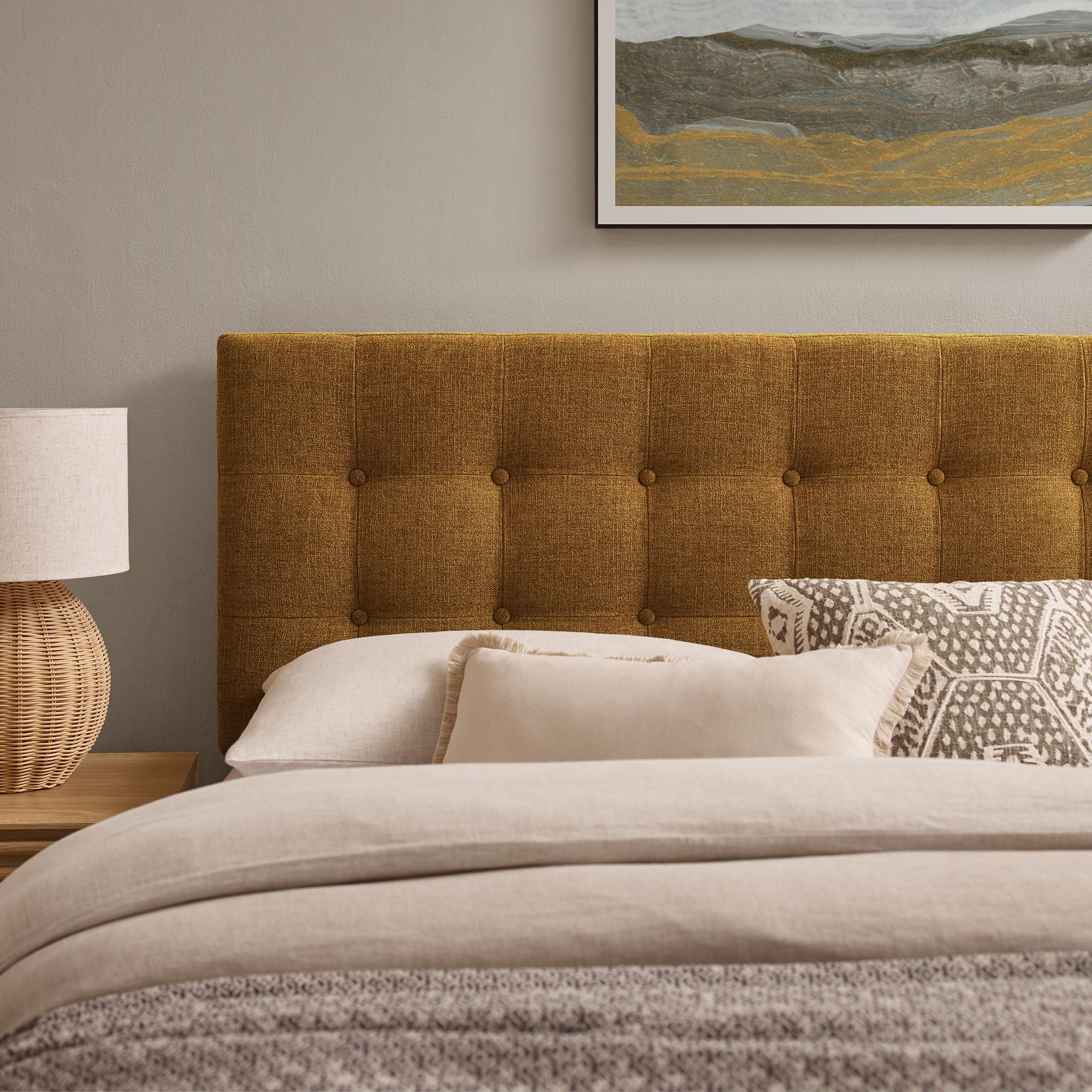 Emily Fabric Upholstered Headboard