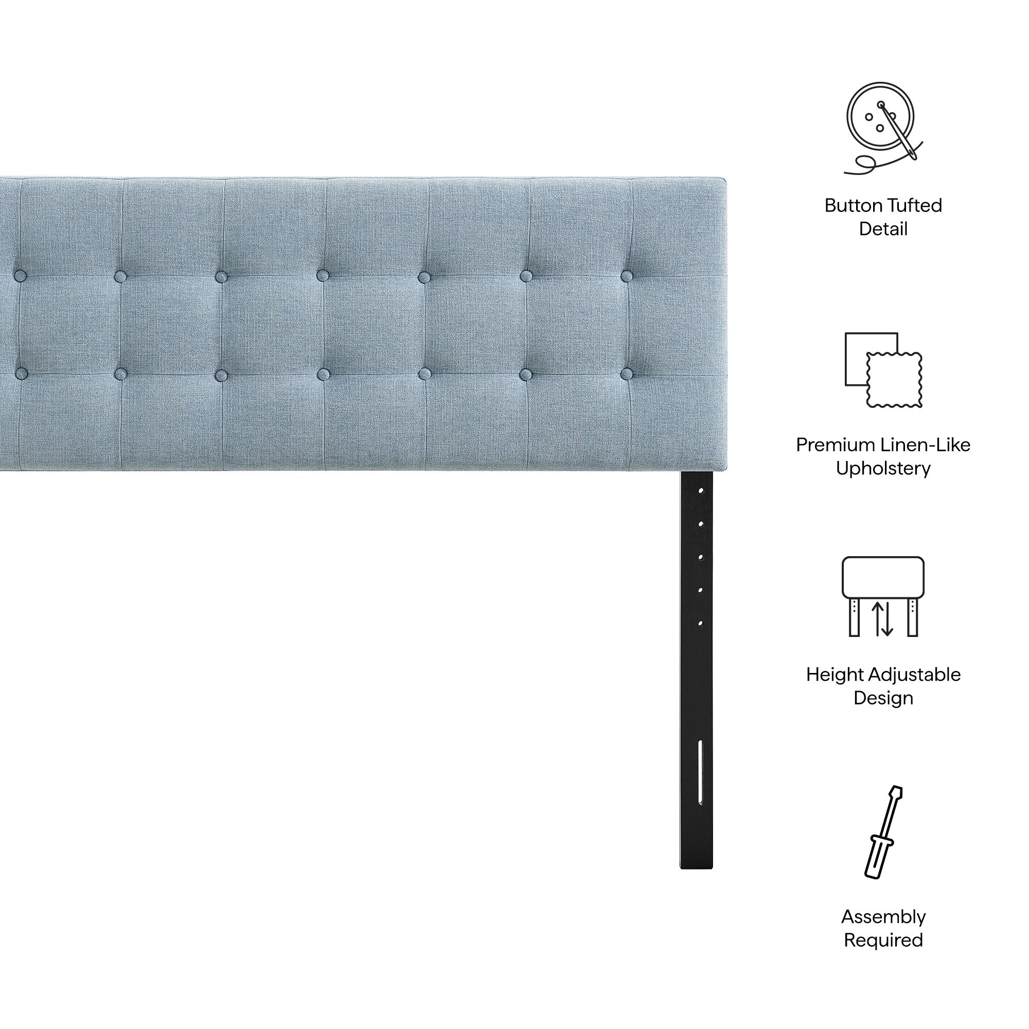 Emily Fabric Upholstered Headboard