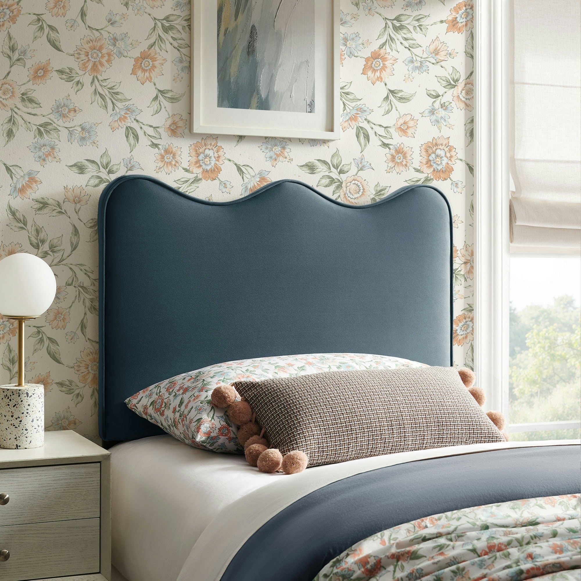 Athena Stain-Resistant Performance Velvet Headboard