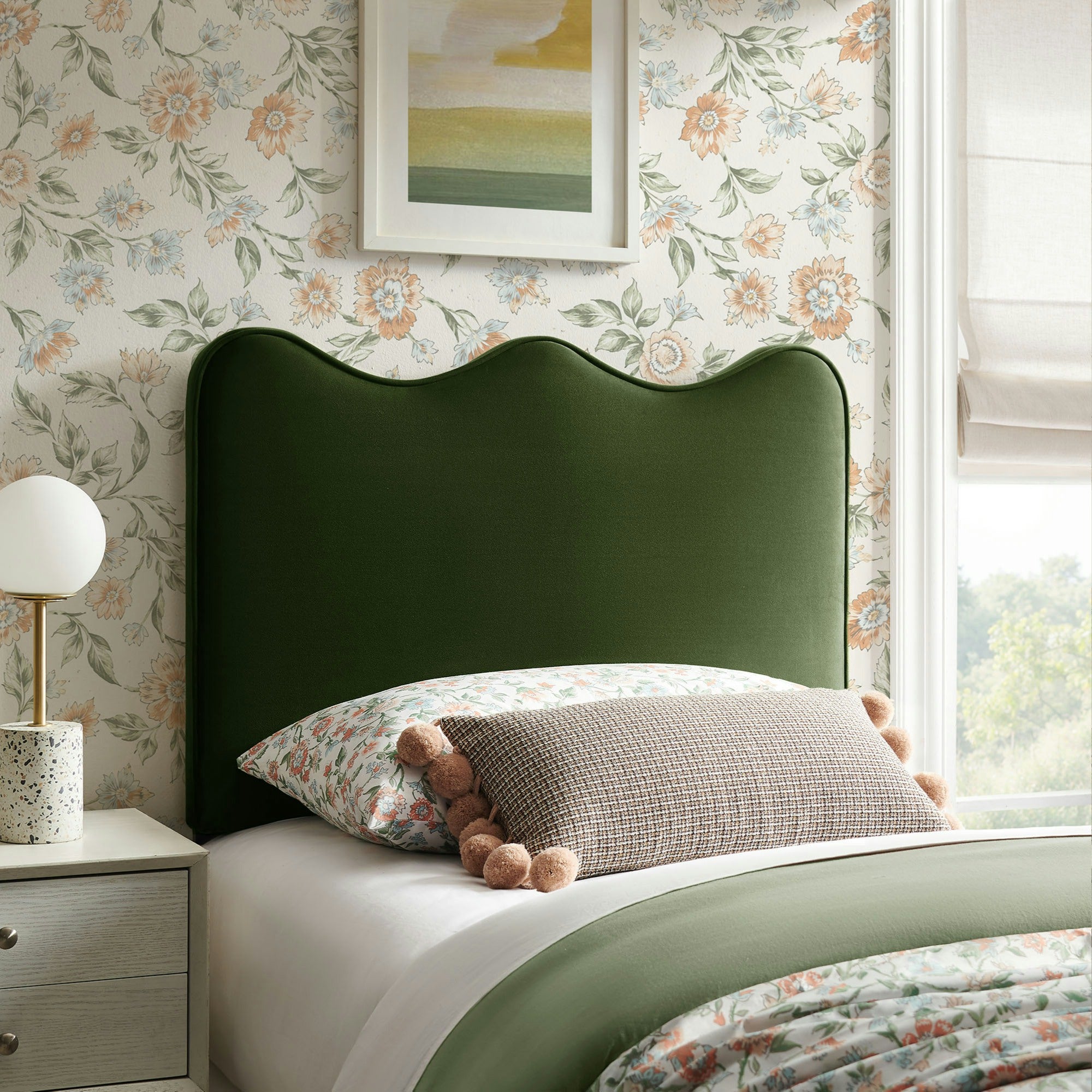 Athena Stain-Resistant Performance Velvet Headboard