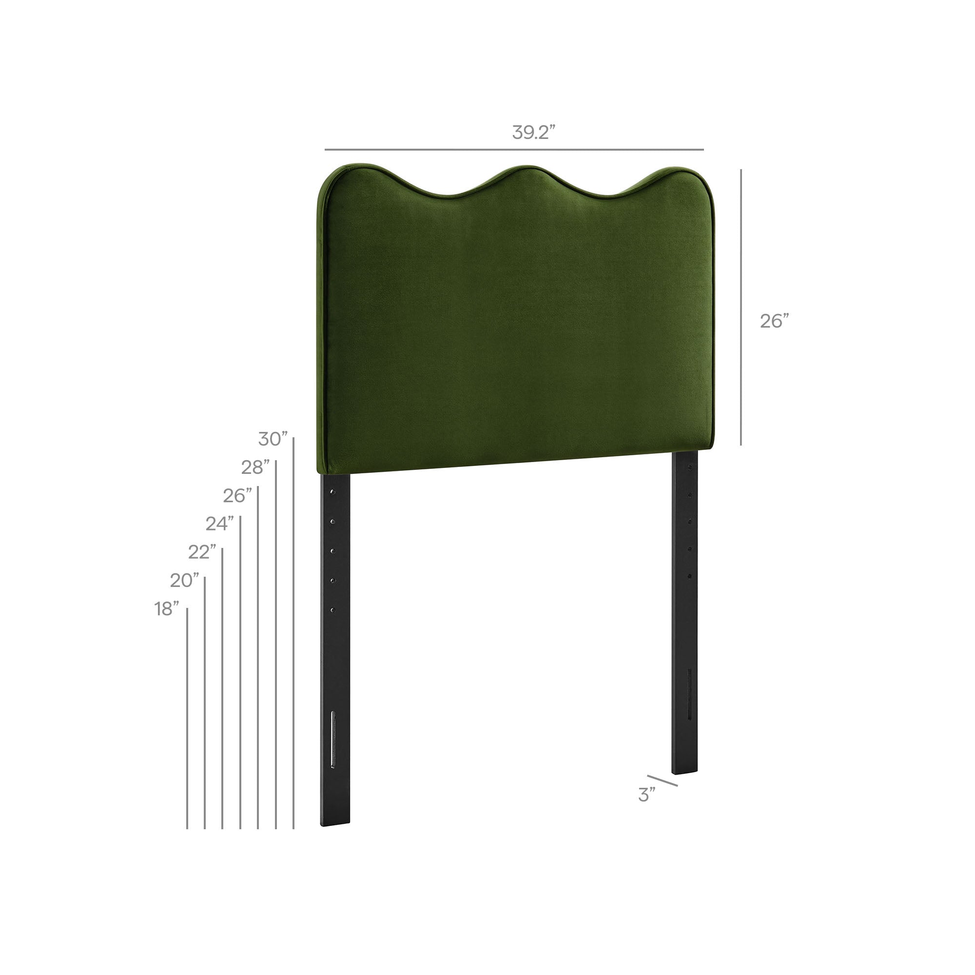 Athena Stain-Resistant Performance Velvet Headboard