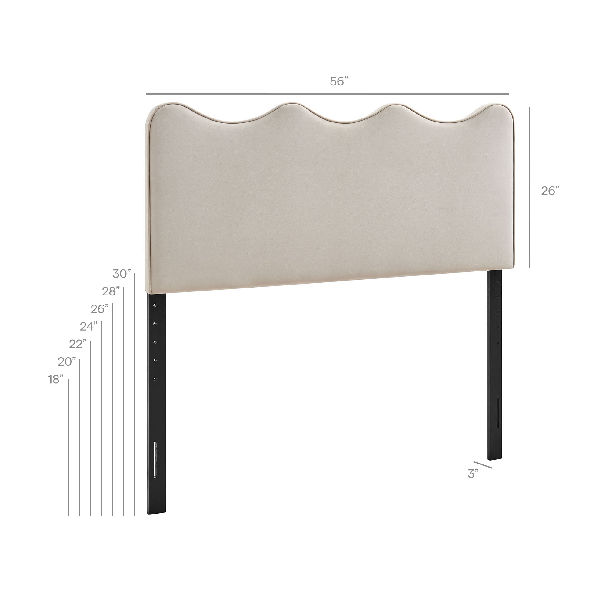 Athena Stain-Resistant Performance Velvet Headboard
