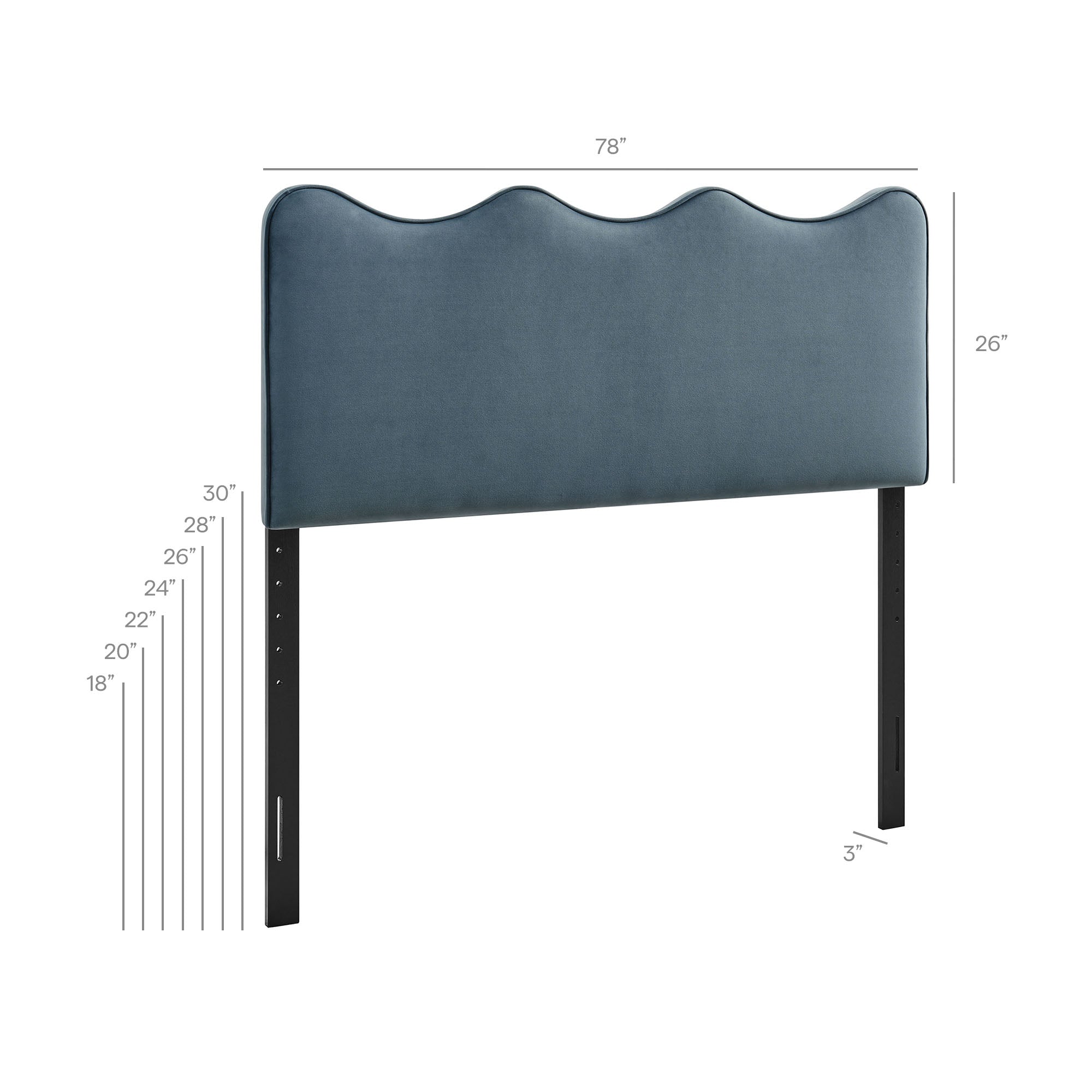 Athena Stain-Resistant Performance Velvet Headboard