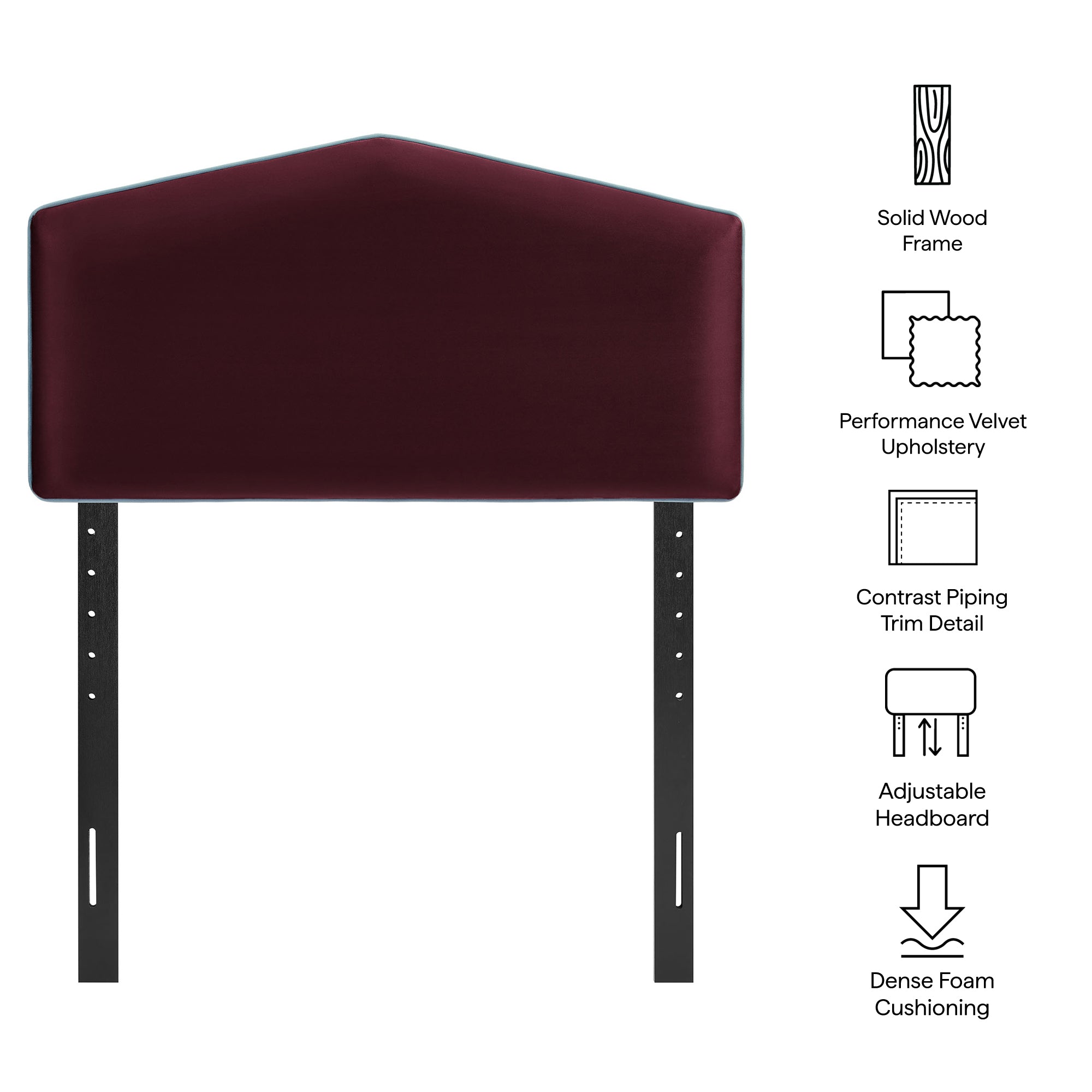 Cosette Performance Velvet Size Headboard