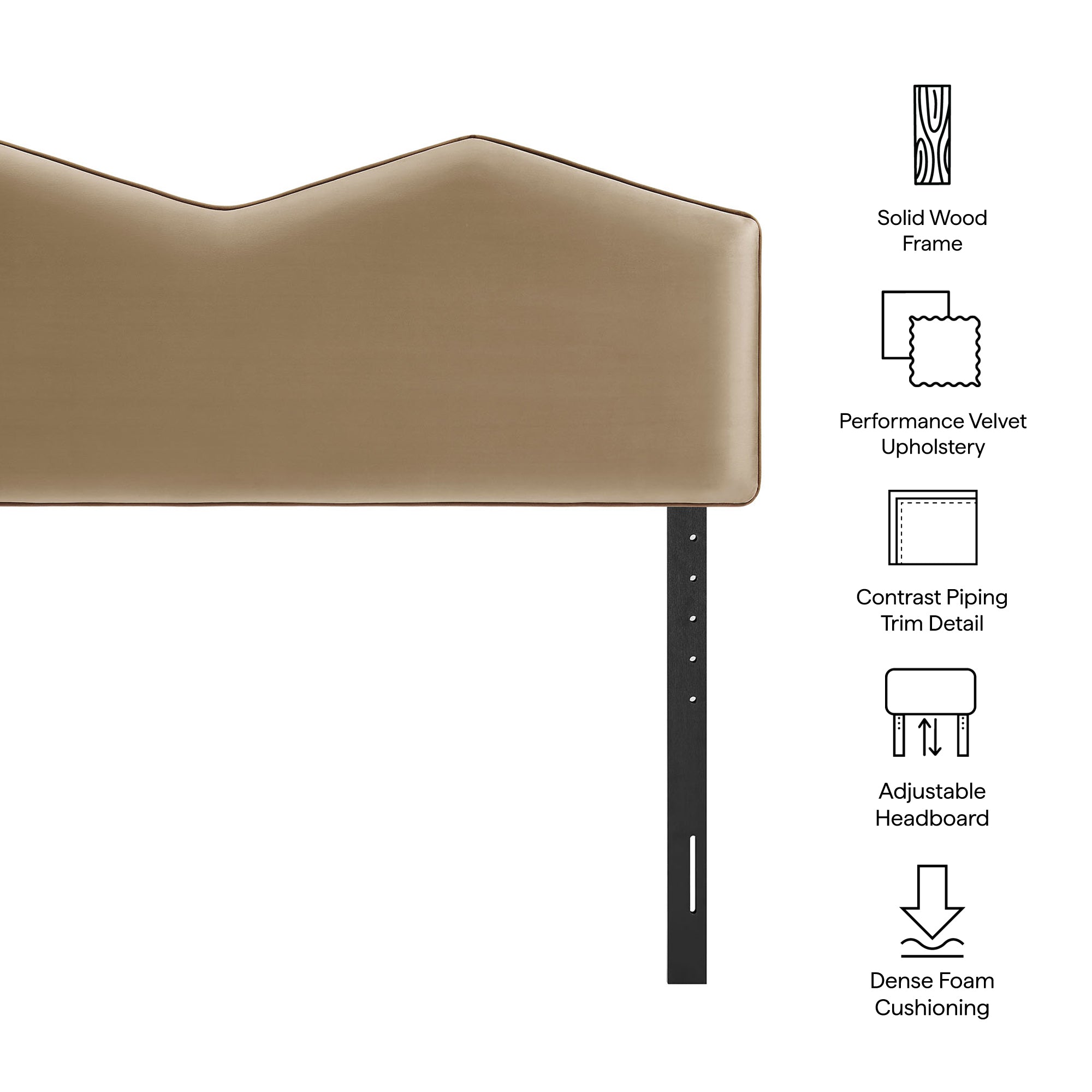Cosette Performance Velvet Size Headboard