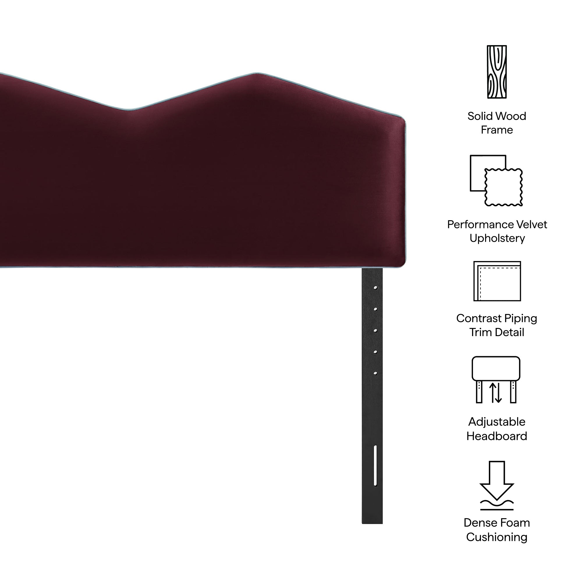 Cosette Performance Velvet Size Headboard