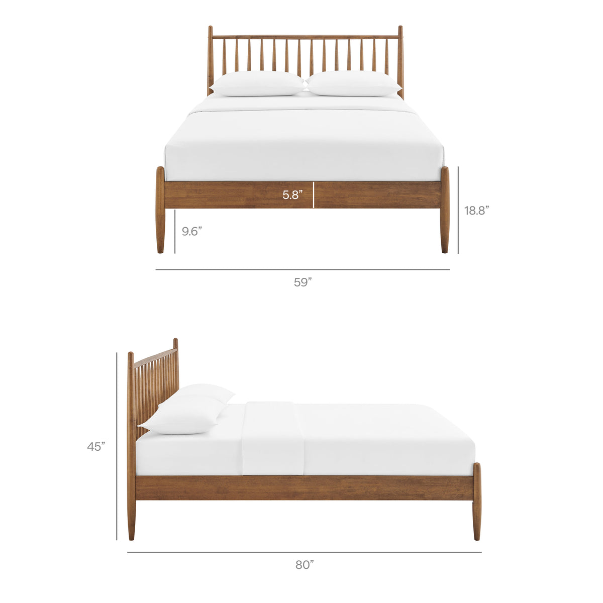 Zane Spindle Bed Frame