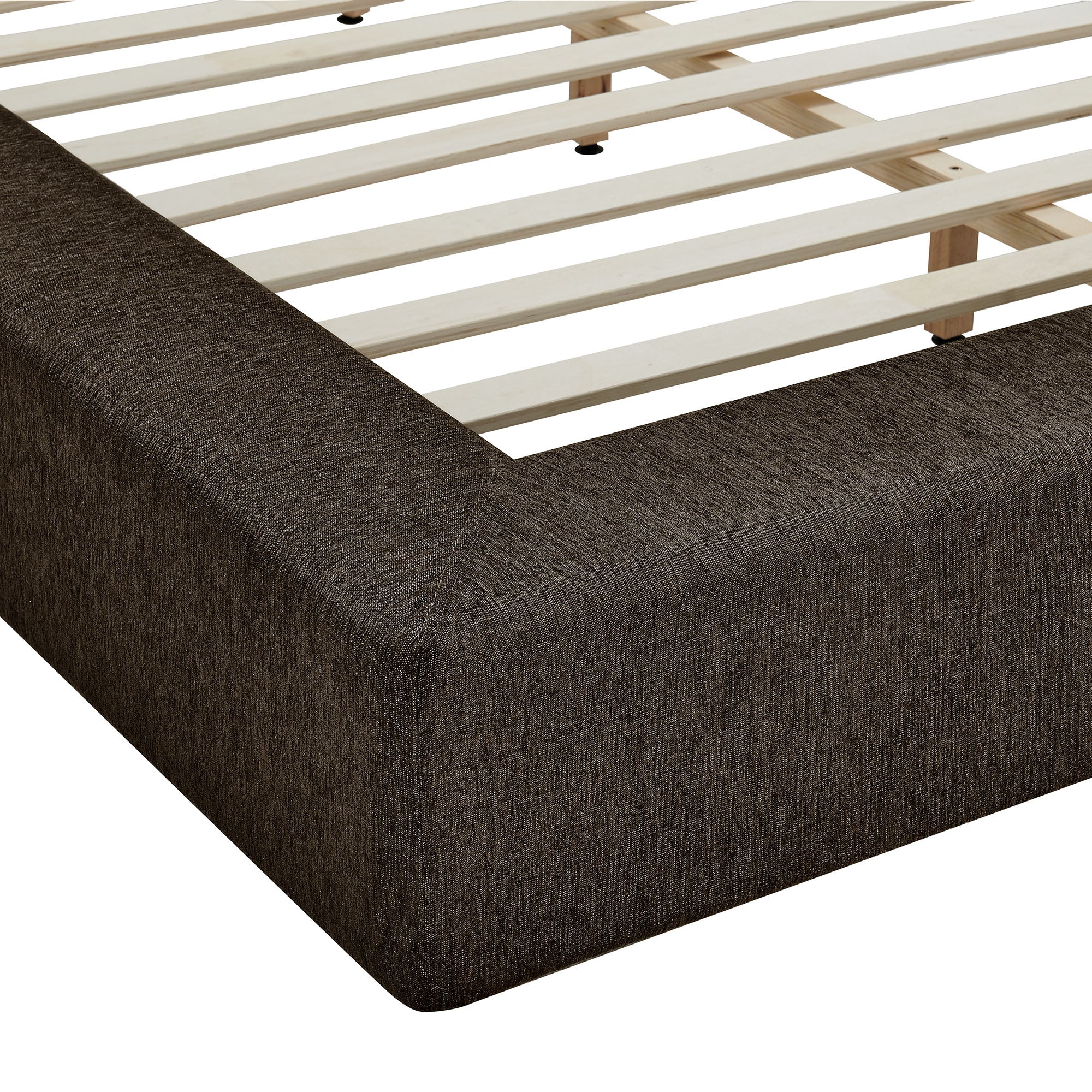 Luma Chenille Upholstered Platform Bed Frame