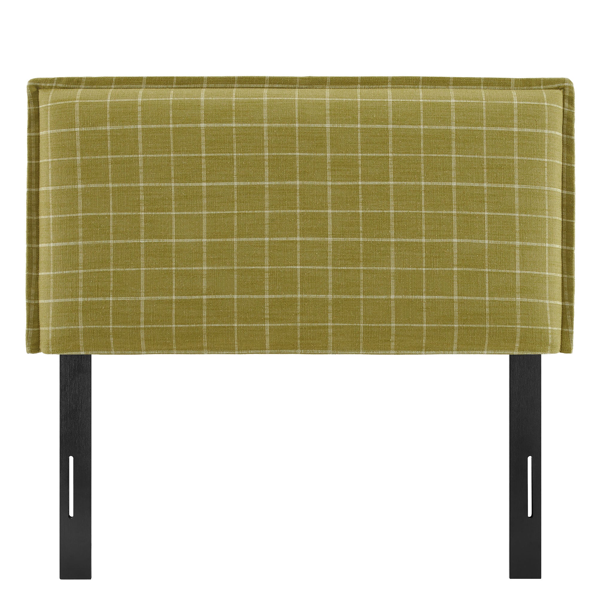 Camille Checkered Linen Blend Headboard