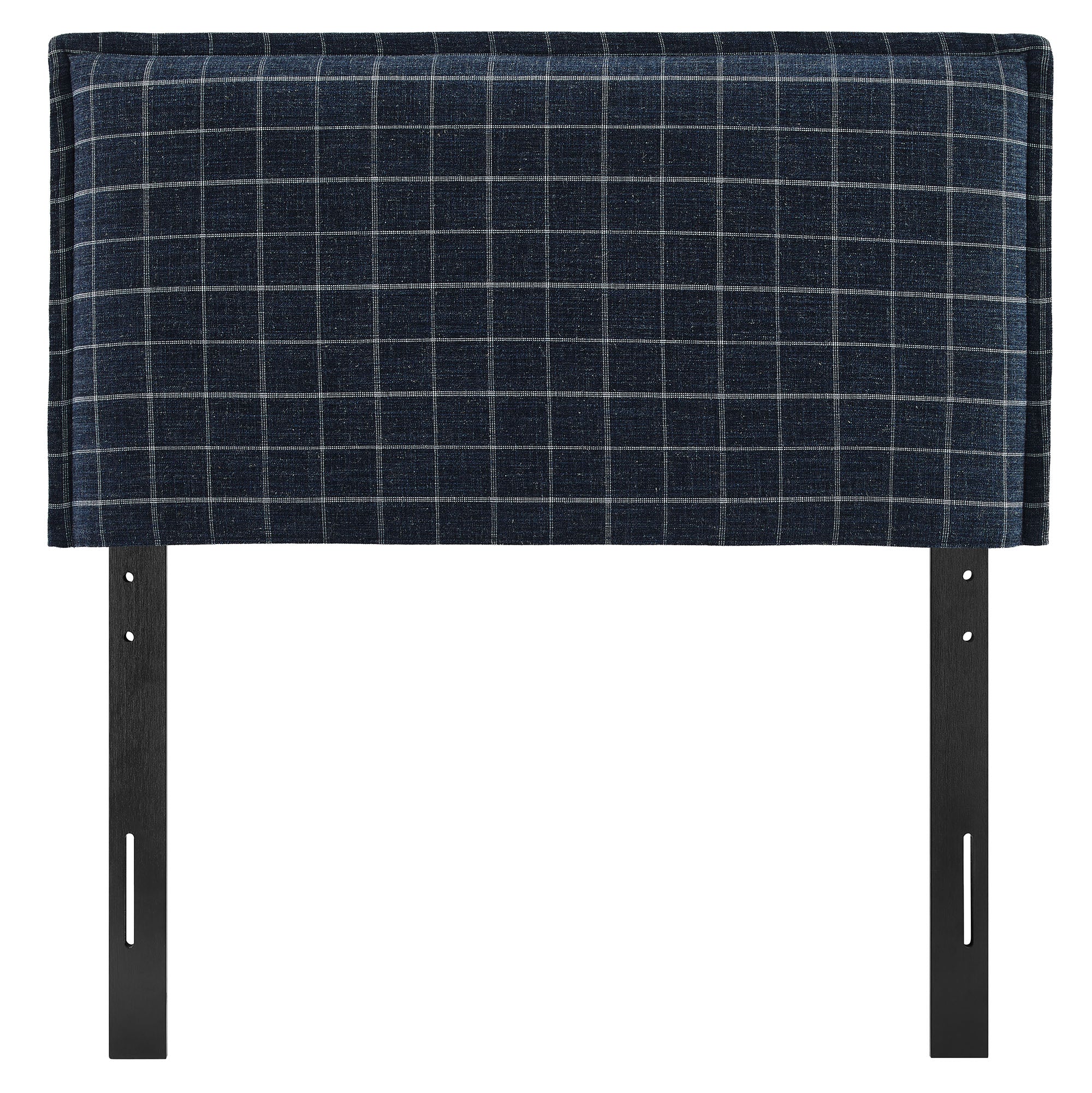 Camille Checkered Linen Blend Headboard