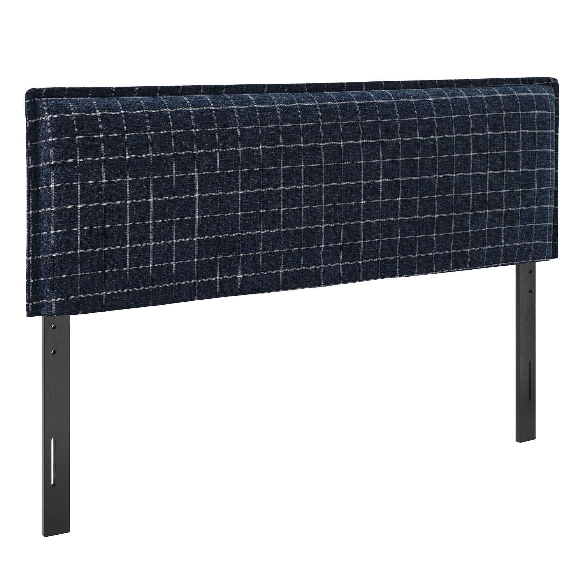 Camille Checkered Linen Blend Headboard