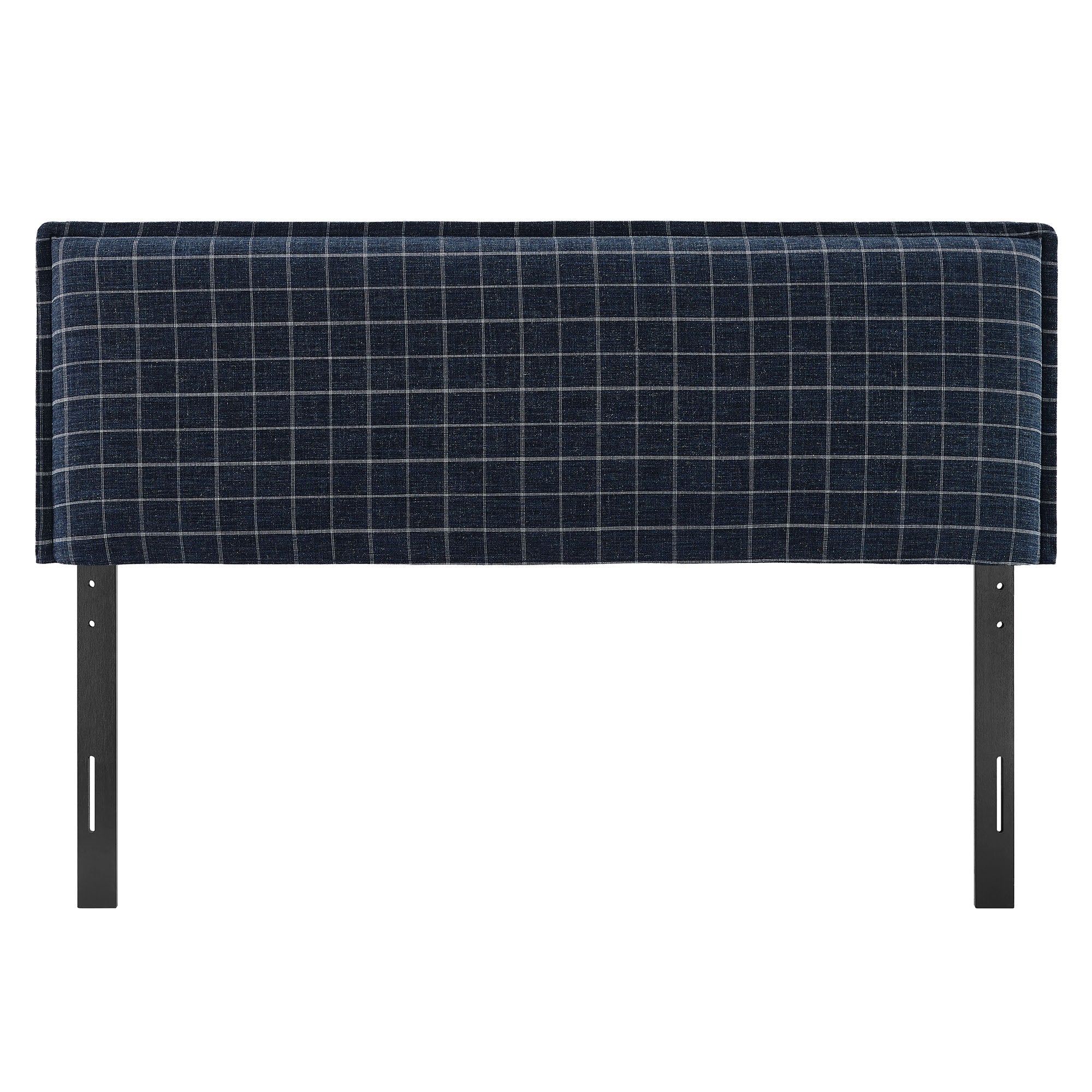 Camille Checkered Linen Blend Headboard
