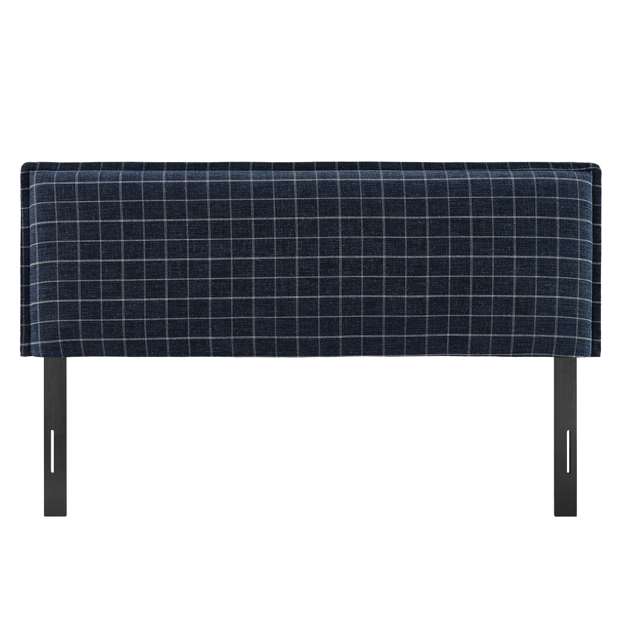 Camille Checkered Linen Blend Headboard