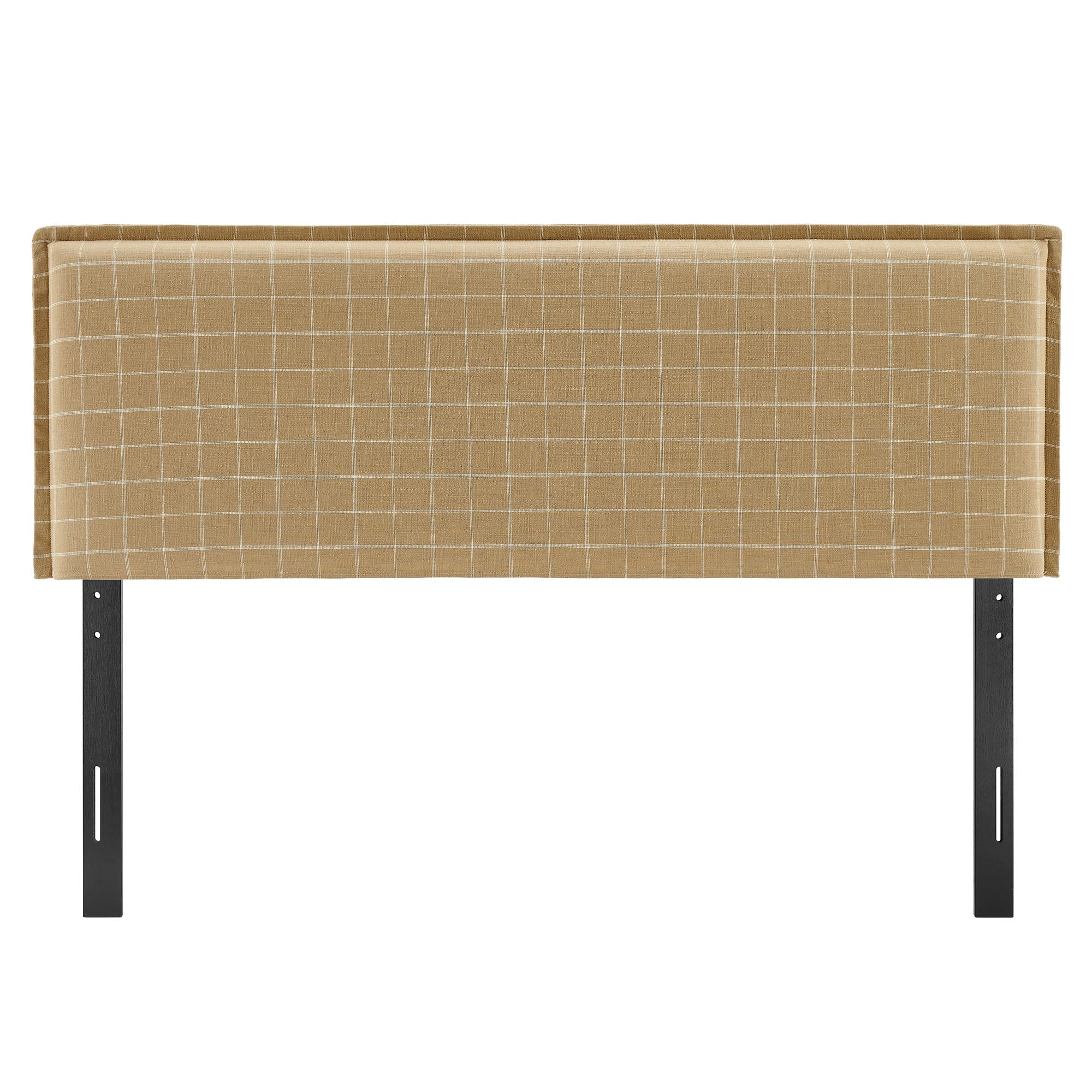 Camille Checkered Linen Blend Headboard