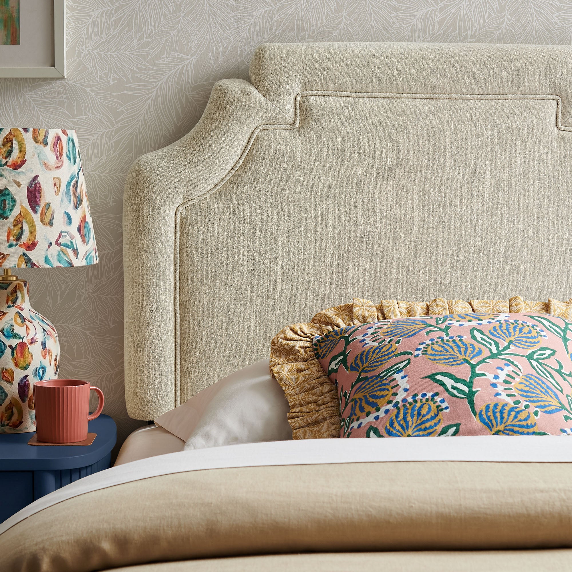 Magnolia Upholstered Fabric Headboard