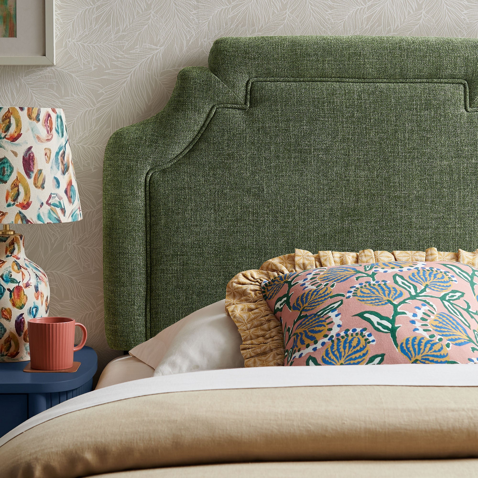 Magnolia Upholstered Fabric Headboard