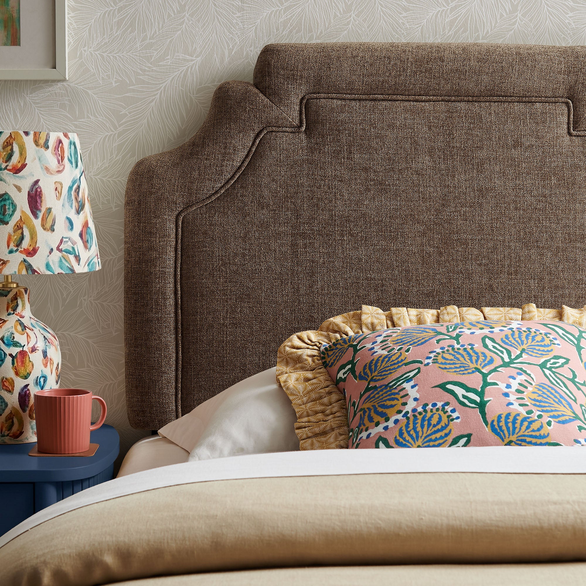 Magnolia Upholstered Fabric Headboard