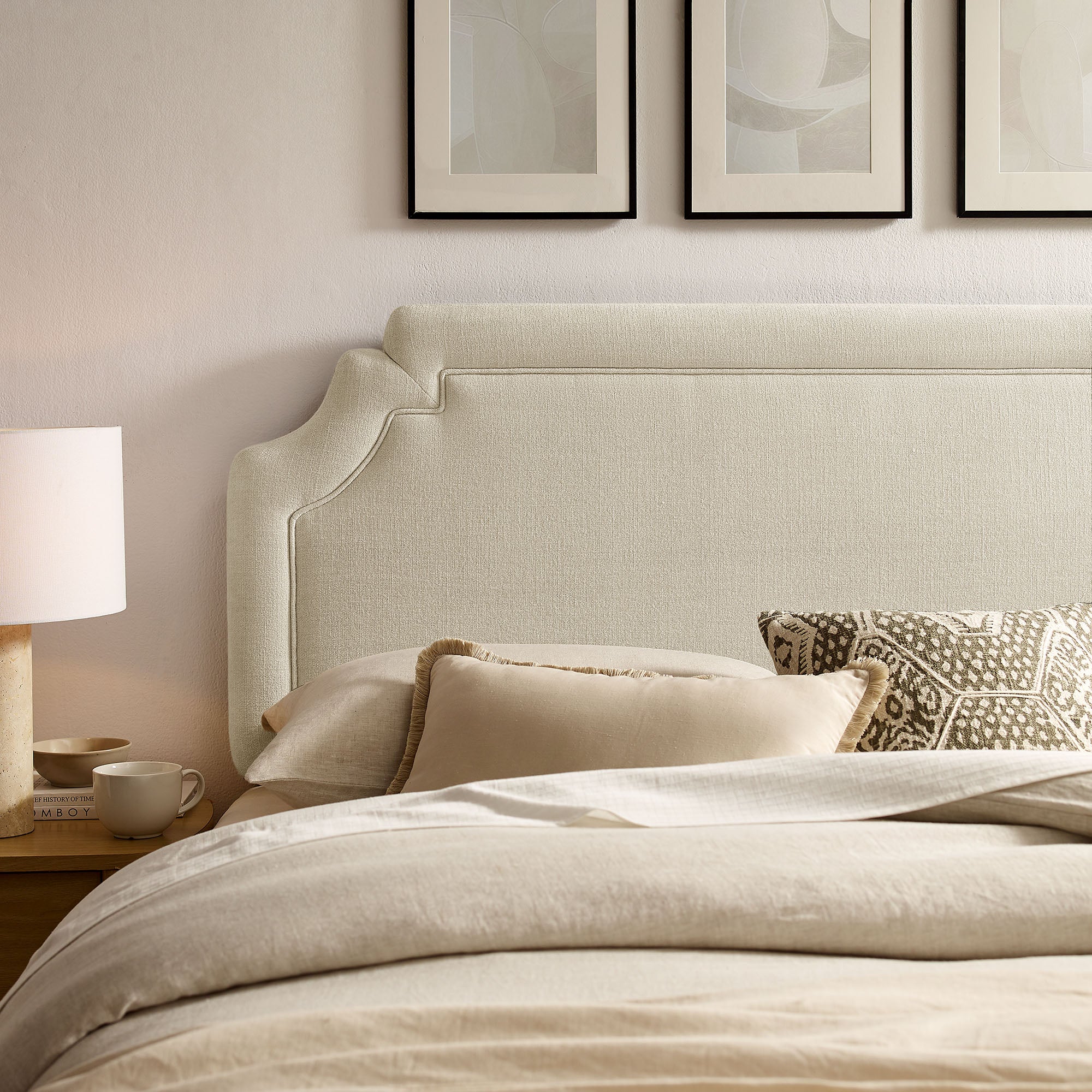 Magnolia Upholstered Fabric Headboard