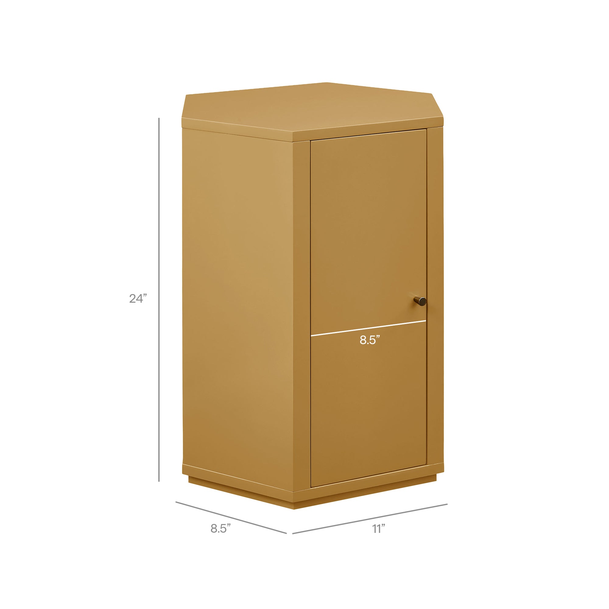 Kade Faceted Semi-Gloss Side Table