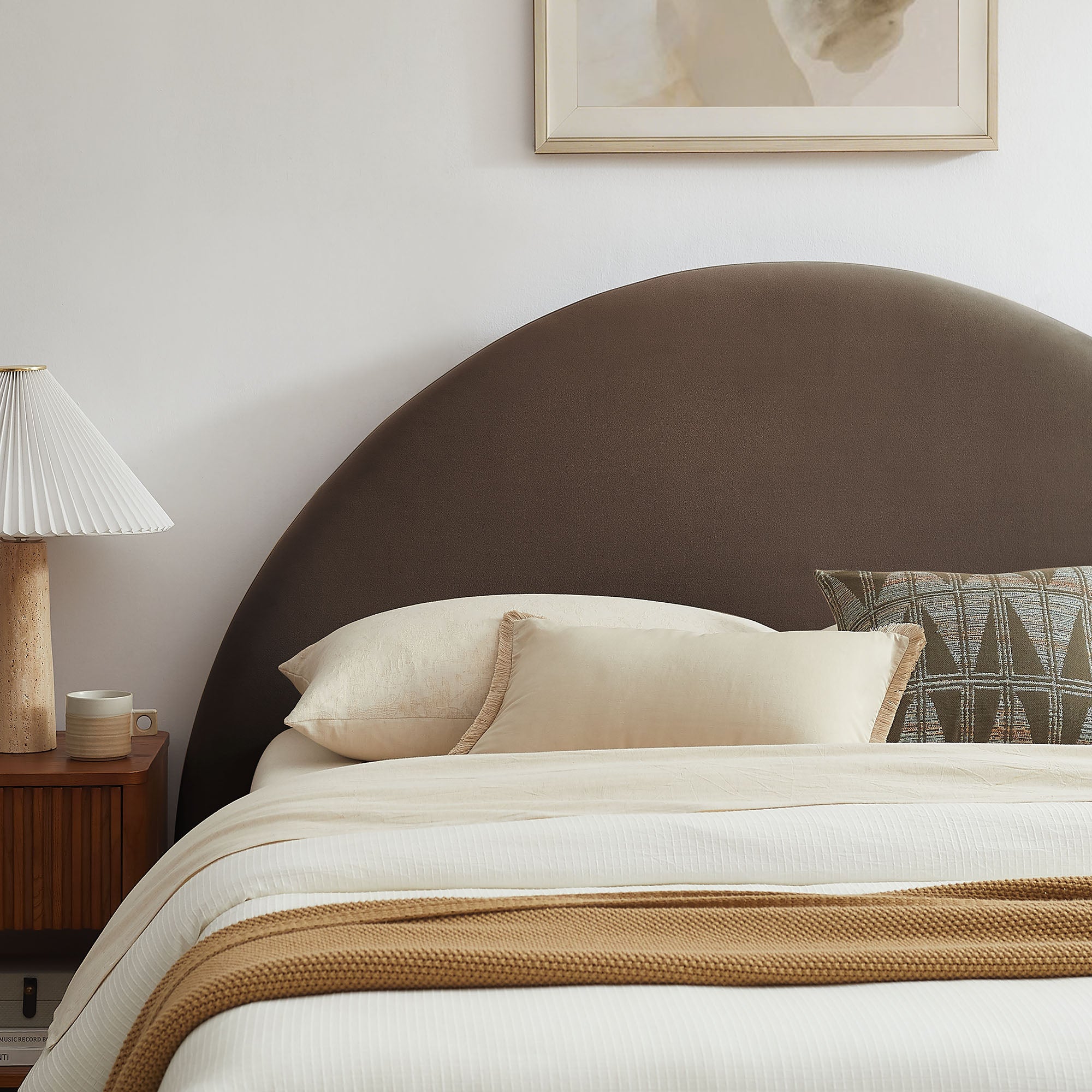 Resort Arched Performance Velvet Storage Platform Bed Frame