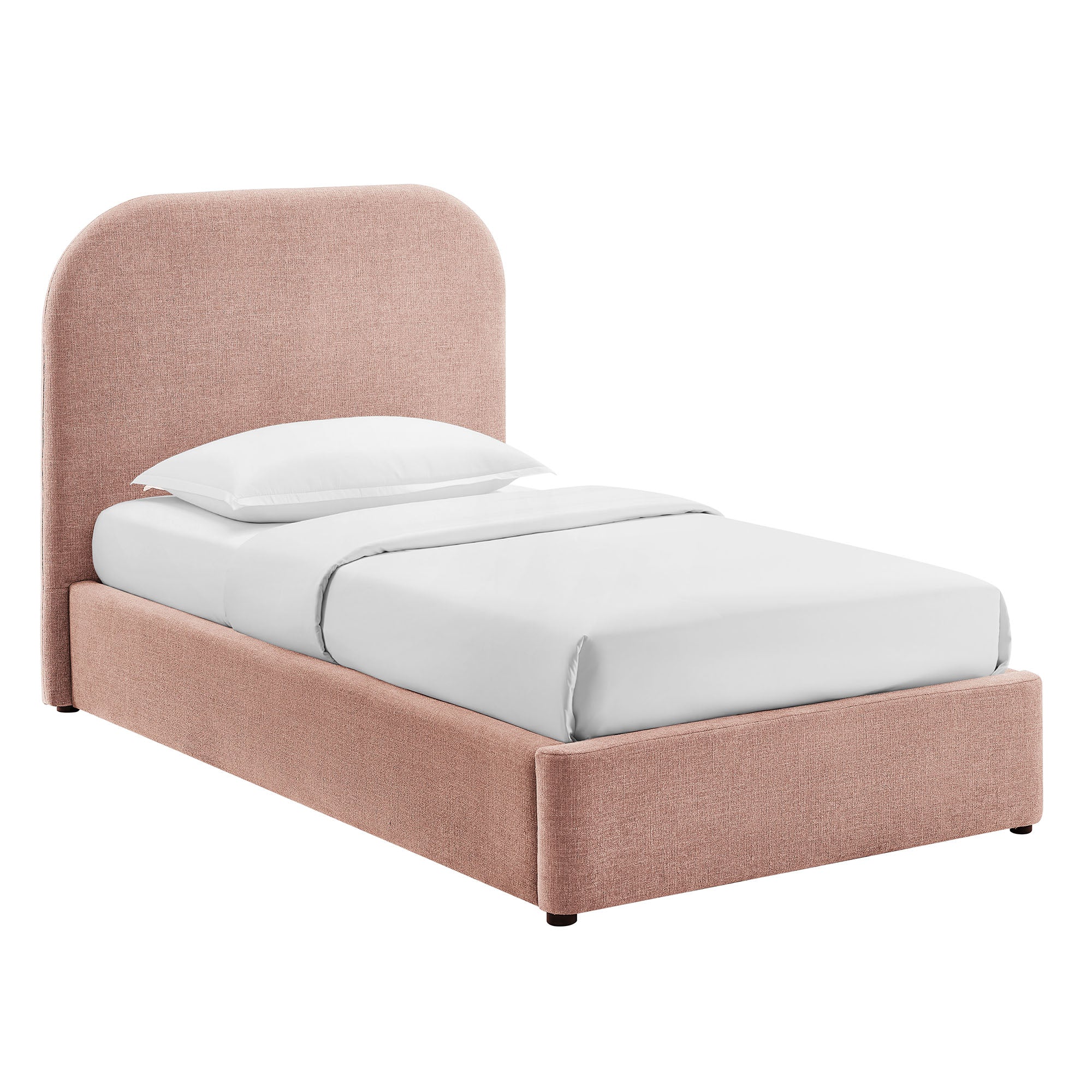 Keynote Fabric Upholstered Storage Platform Bed Frame