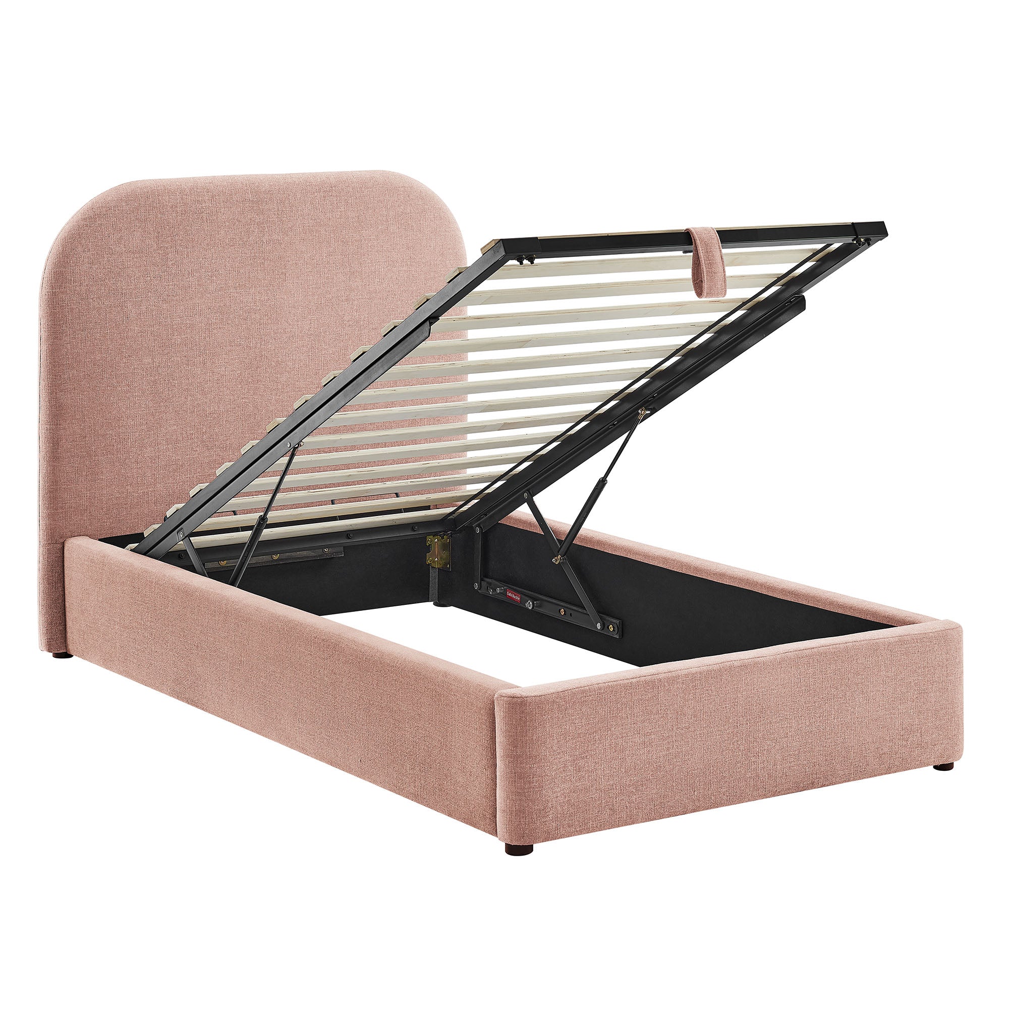 Keynote Fabric Upholstered Storage Platform Bed Frame