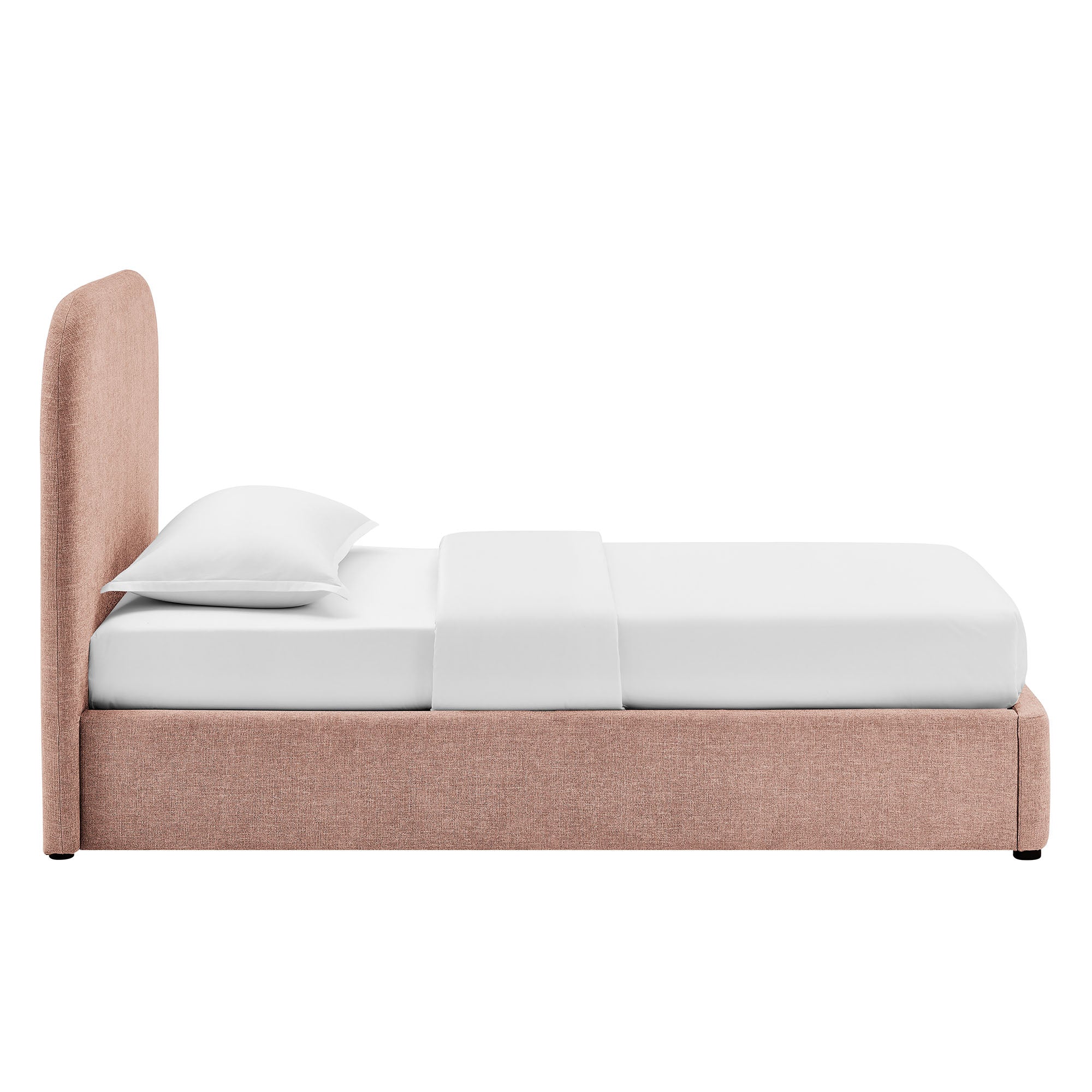 Keynote Fabric Upholstered Storage Platform Bed Frame