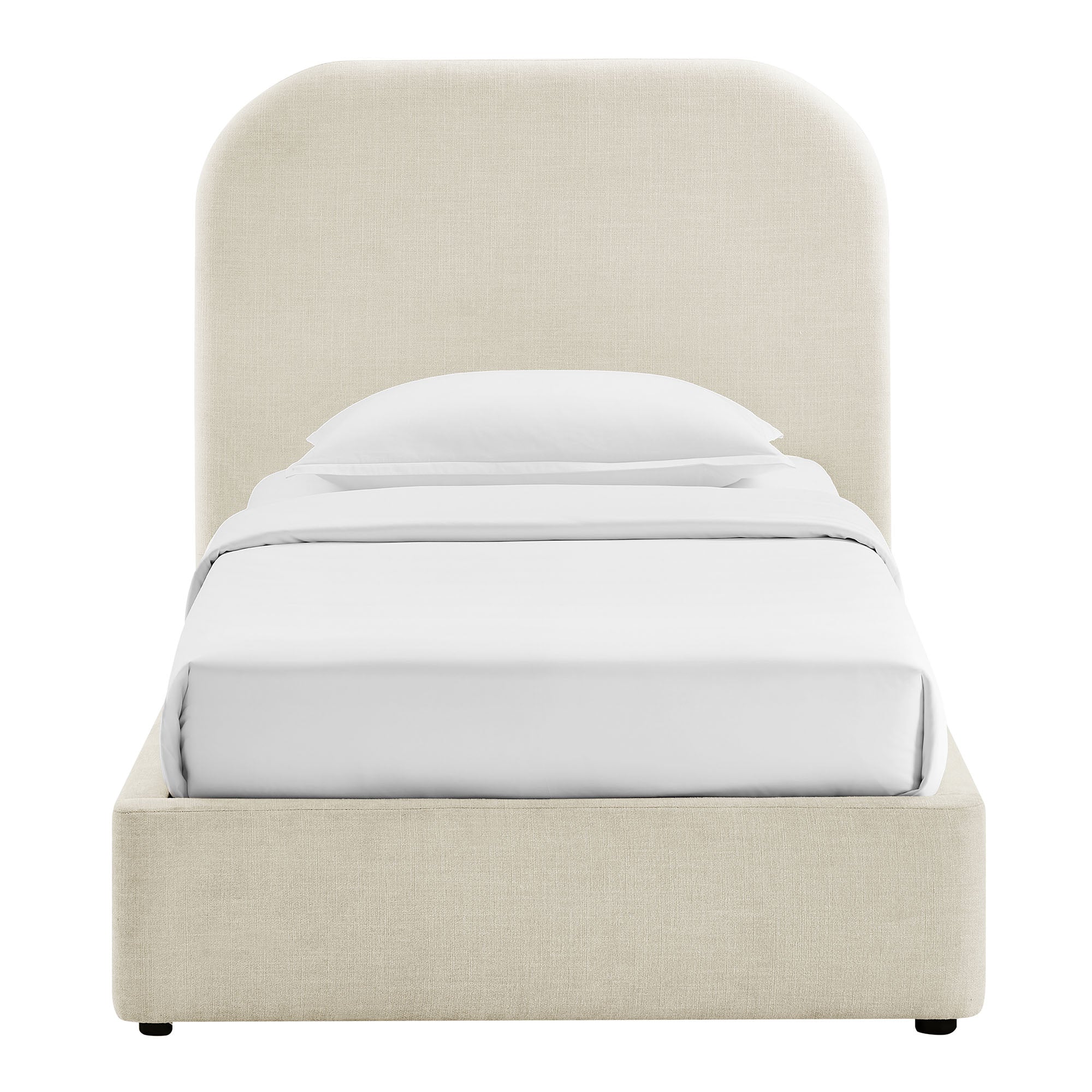 Keynote Fabric Upholstered Storage Platform Bed Frame