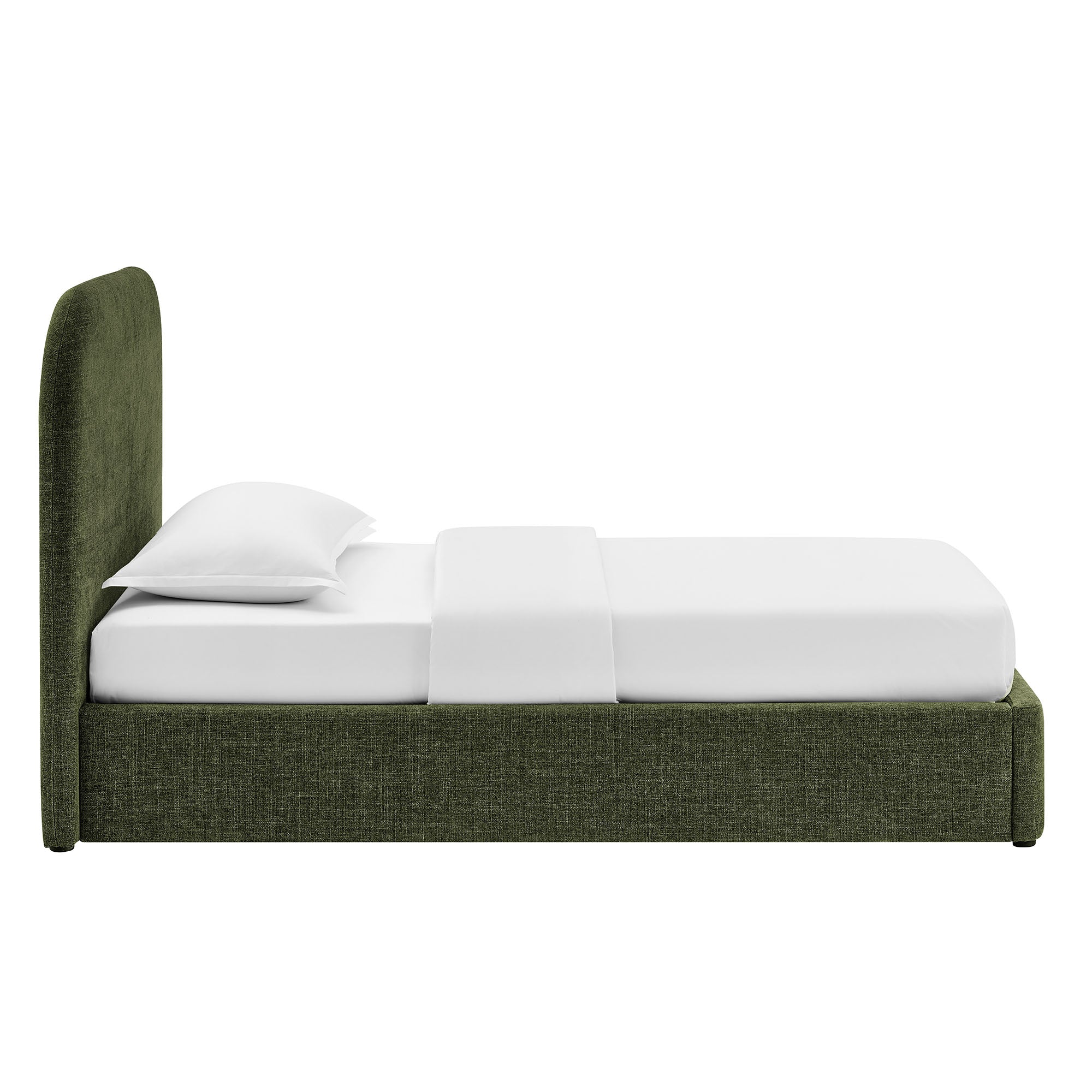 Keynote Fabric Upholstered Storage Platform Bed Frame