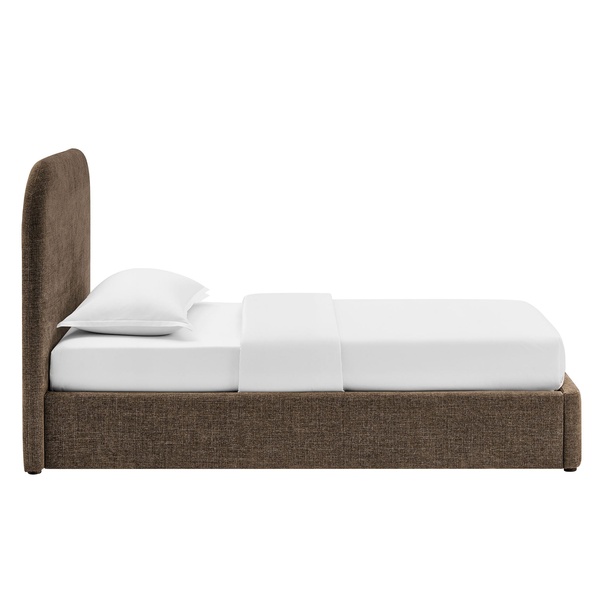 Keynote Fabric Upholstered Storage Platform Bed Frame