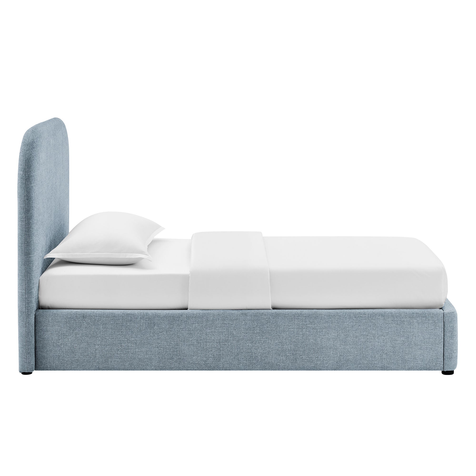 Keynote Fabric Upholstered Storage Platform Bed Frame