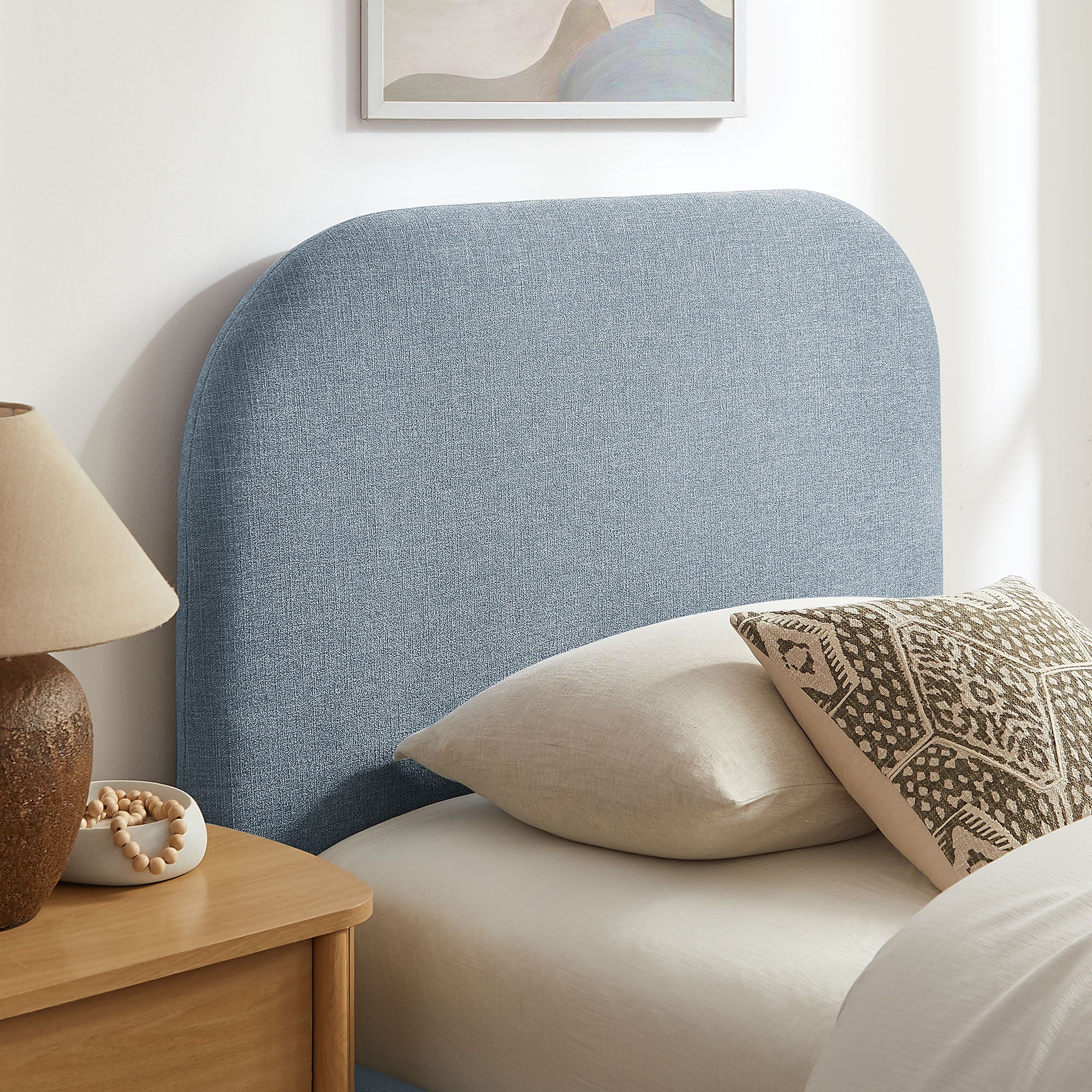 Keynote Fabric Upholstered Storage Platform Bed Frame