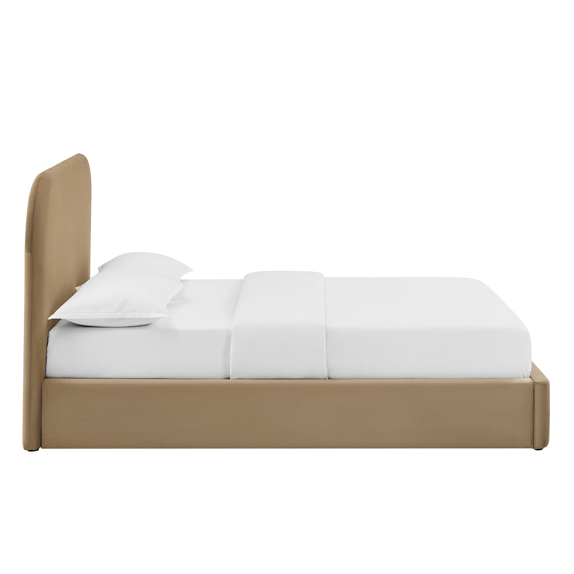 Keynote Performance Velvet Storage Platform Bed Frame