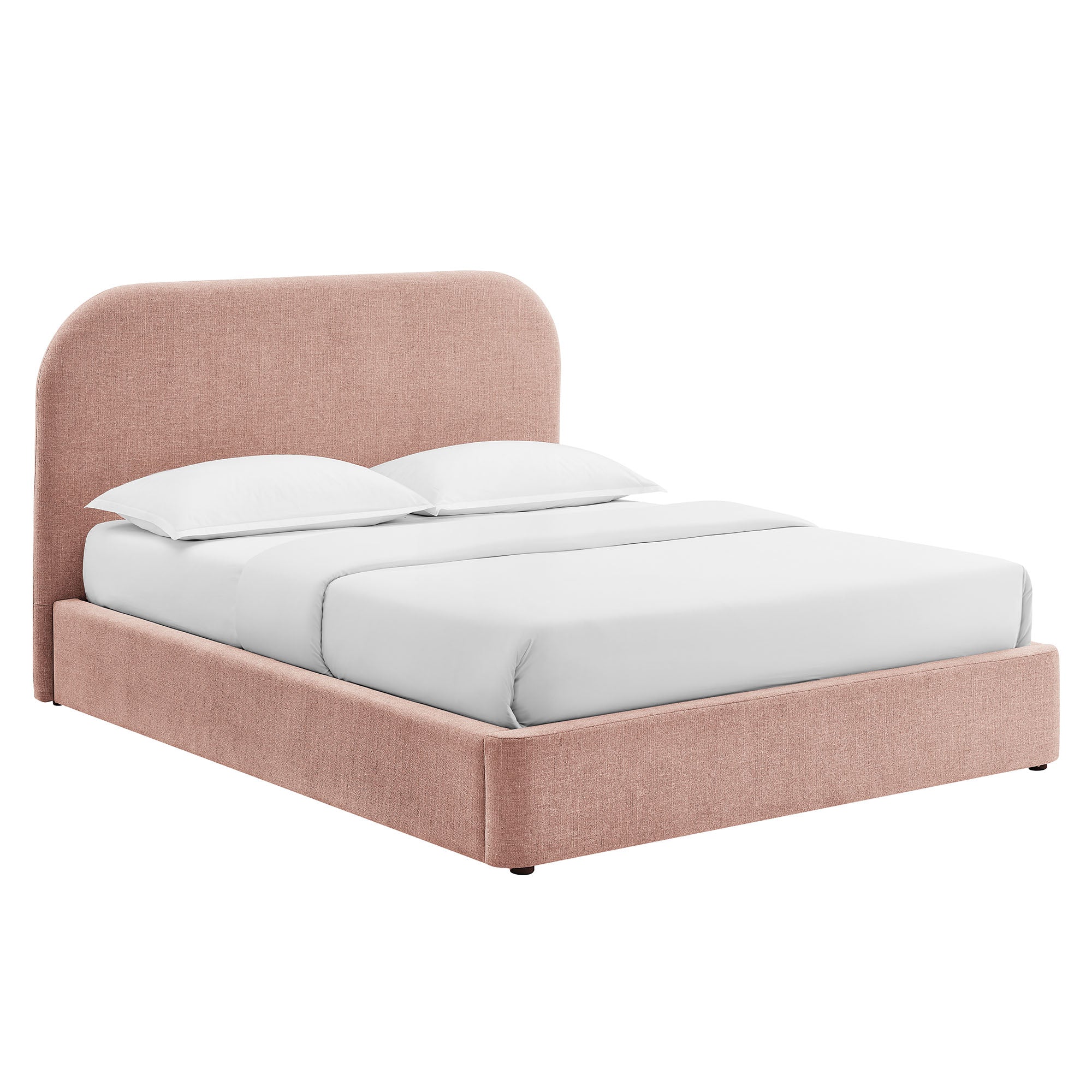 Keynote Fabric Upholstered Storage Platform Bed Frame