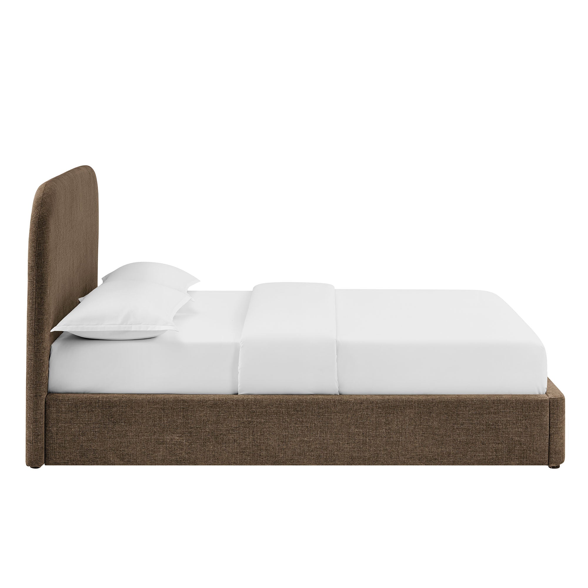 Keynote Fabric Upholstered Storage Platform Bed Frame