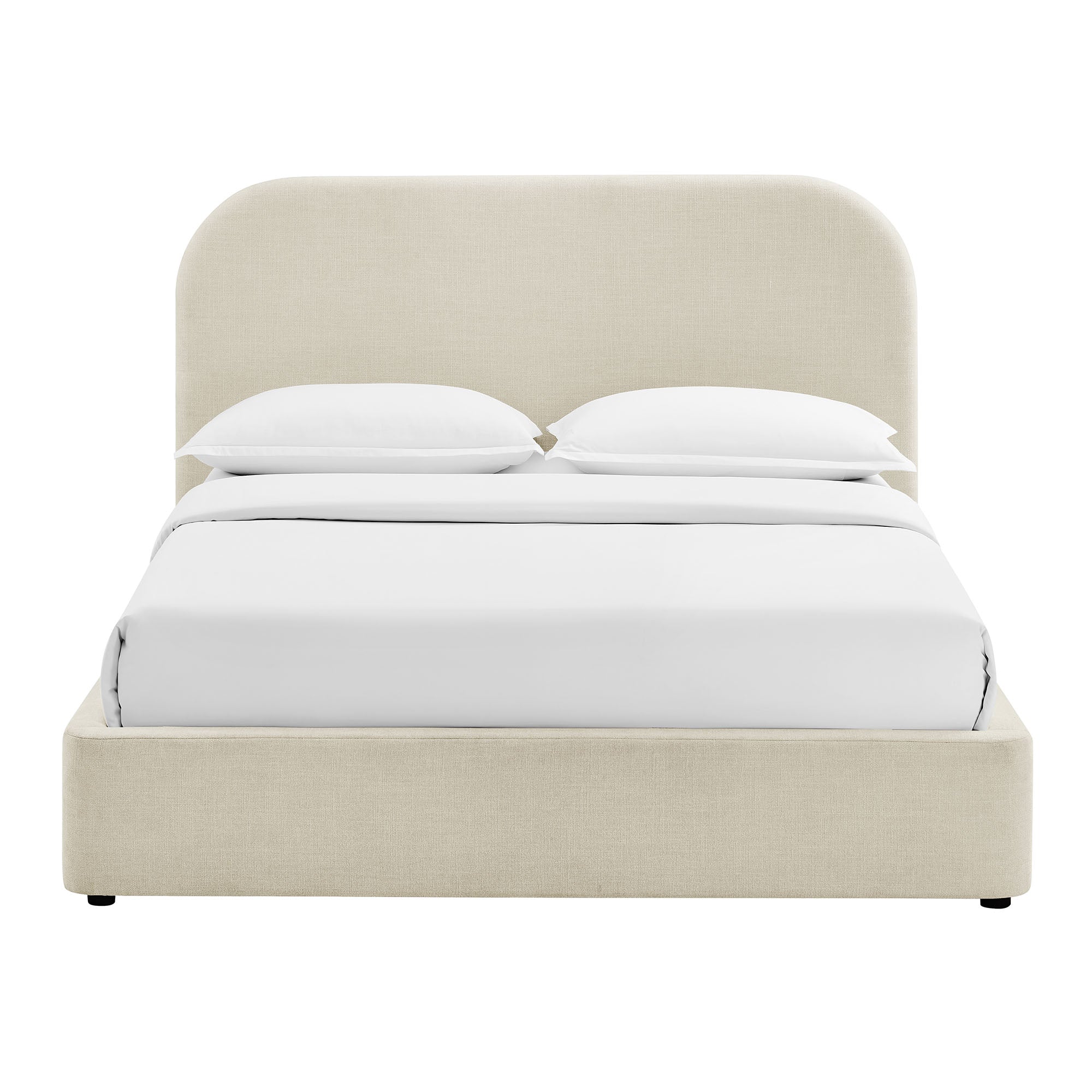 Keynote Fabric Upholstered Storage Platform Bed Frame