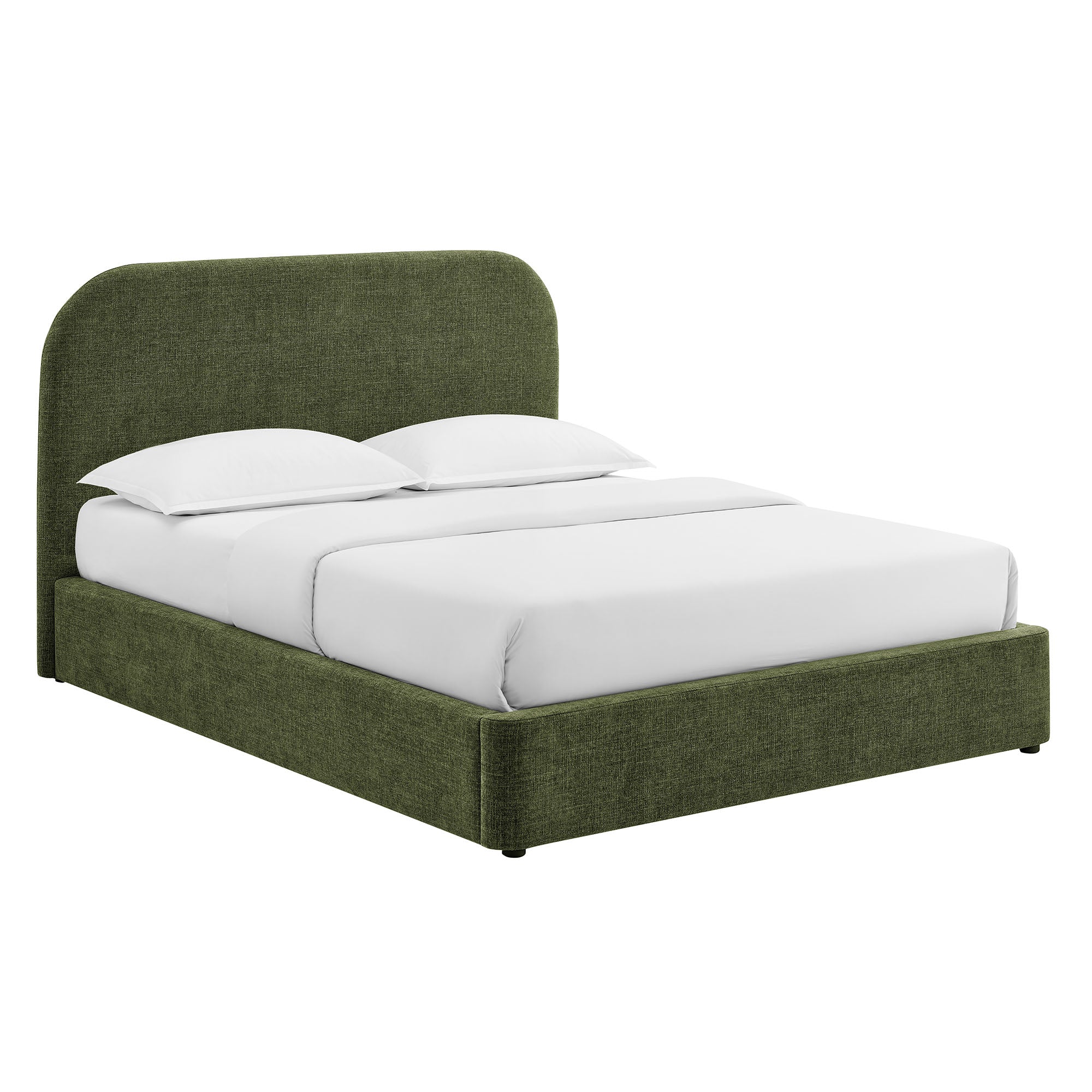 Keynote Fabric Upholstered Storage Platform Bed Frame