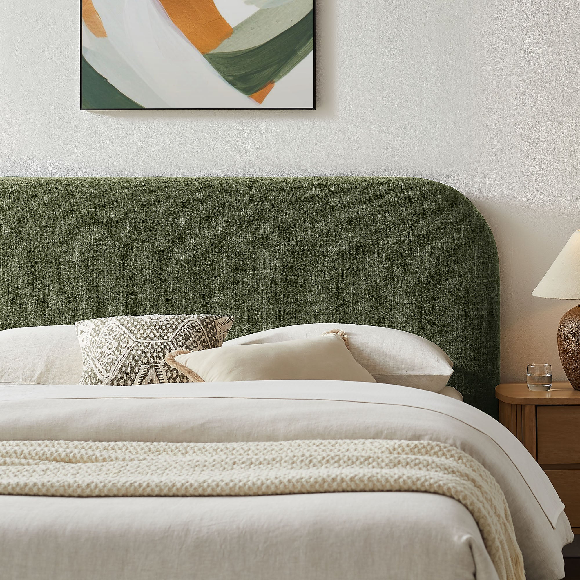 Keynote Fabric Upholstered Storage Platform Bed Frame