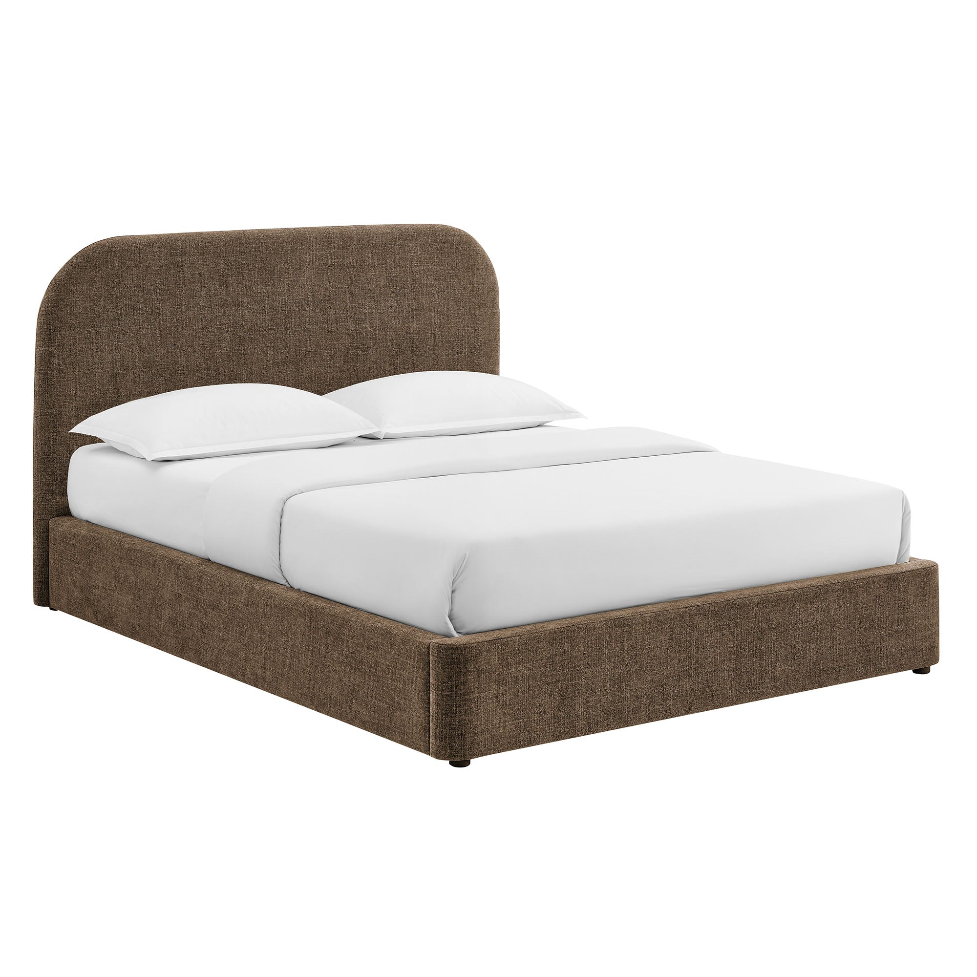 Keynote Fabric Upholstered Storage Platform Bed Frame