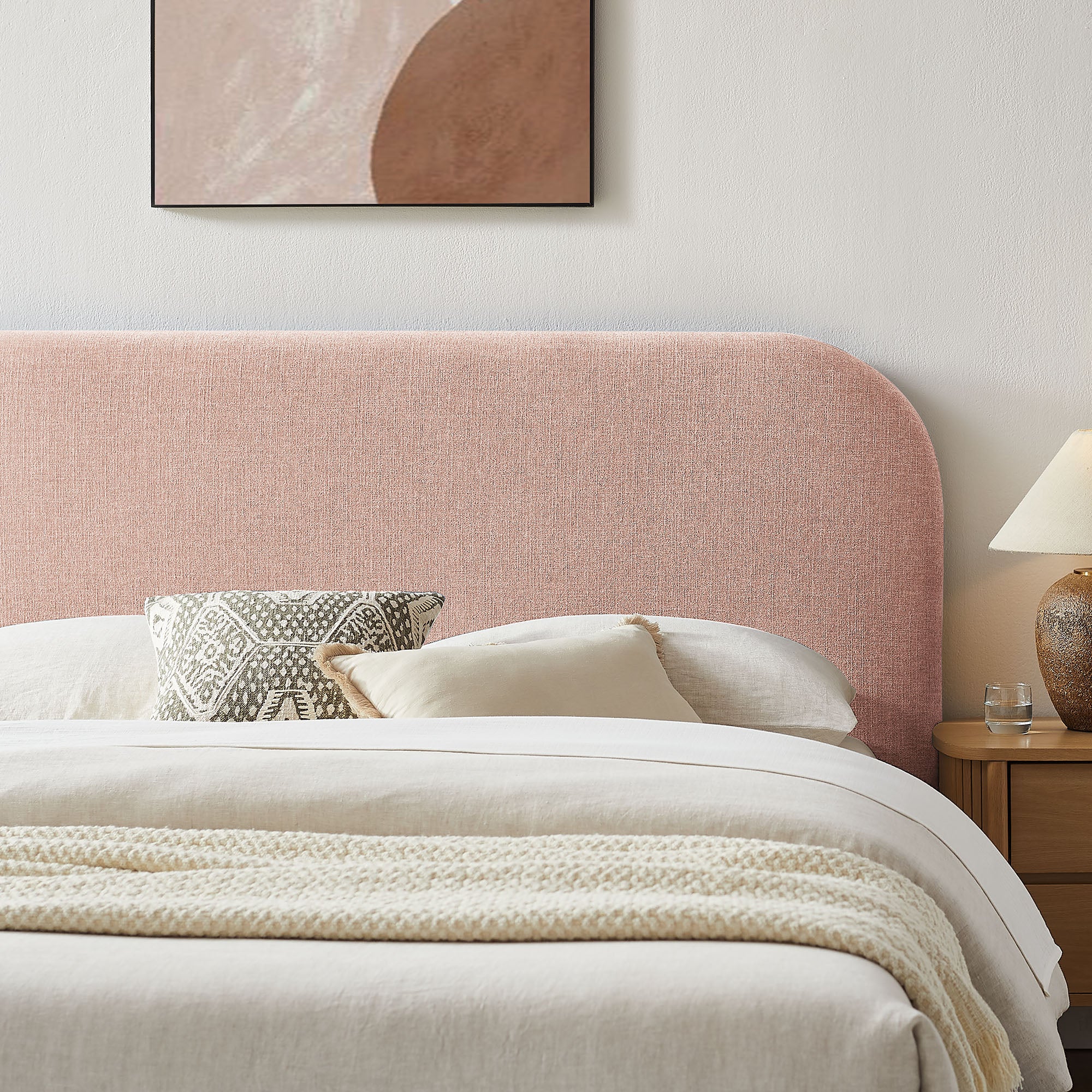 Keynote Fabric Upholstered Storage Platform Bed Frame