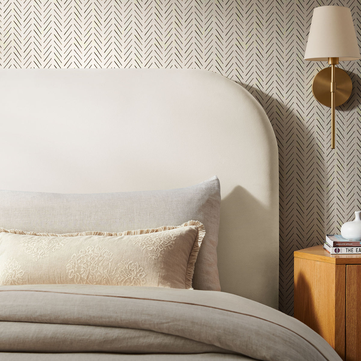 Keynote Stain-Resistant Performance Velvet Headboard