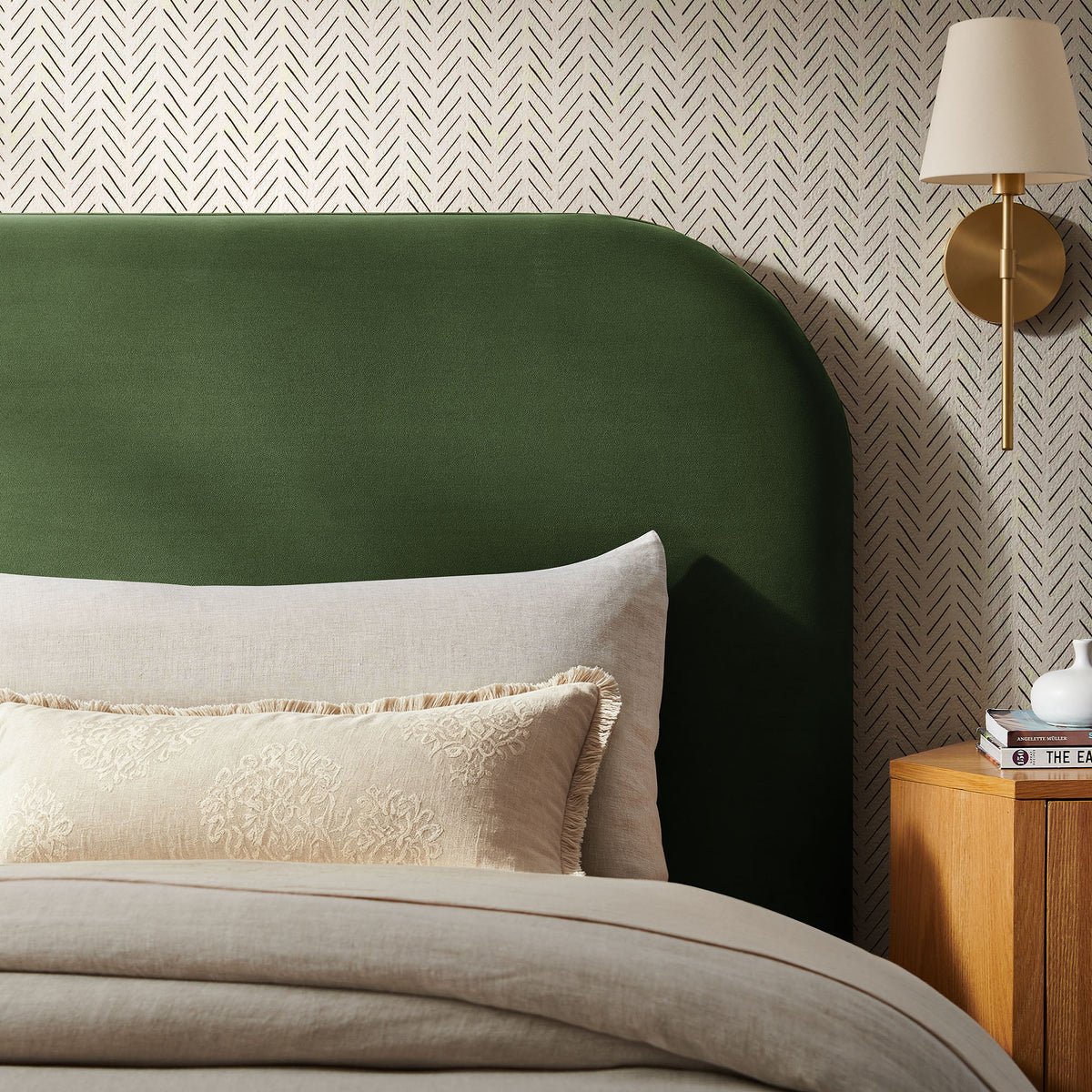 Keynote Stain-Resistant Performance Velvet Headboard