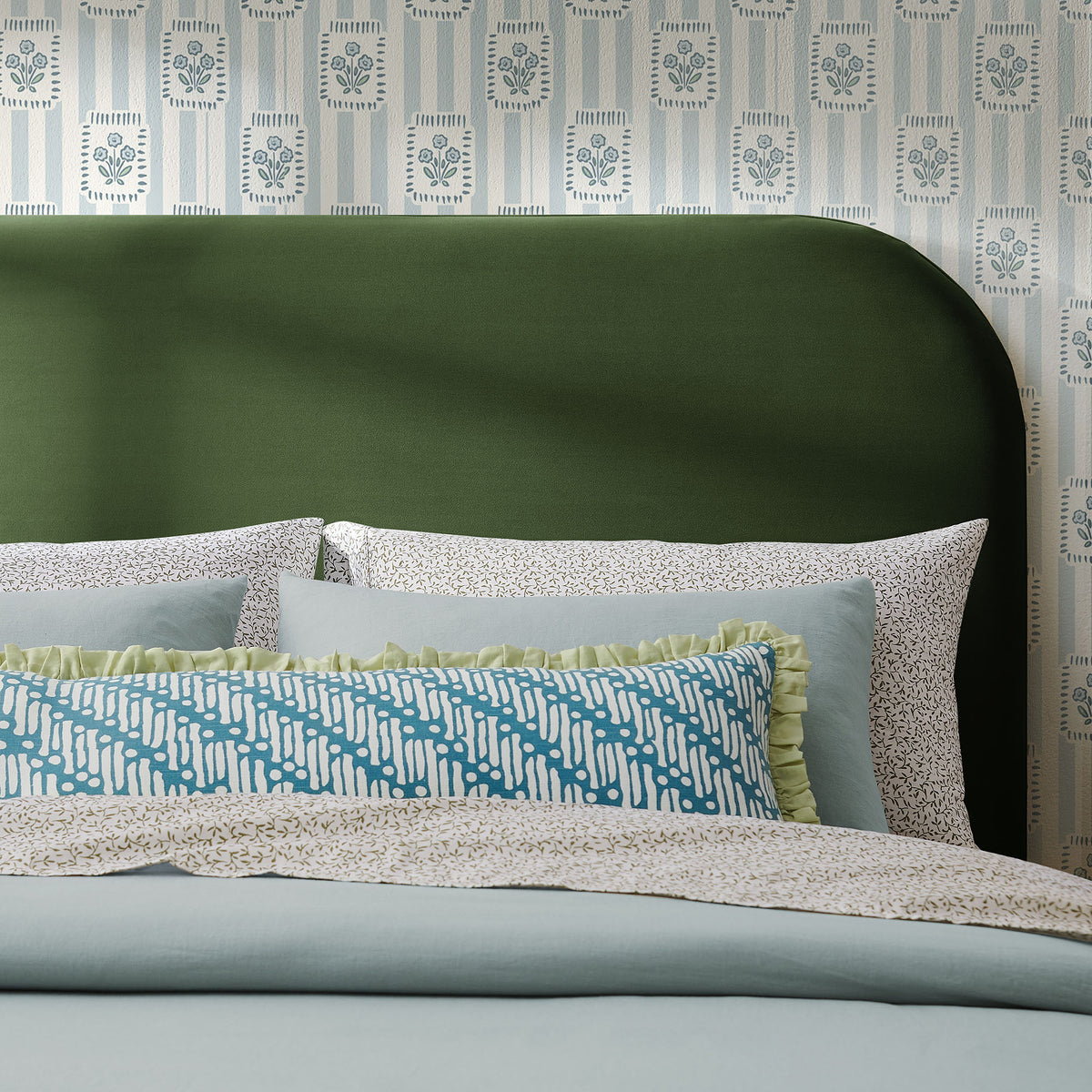 Keynote Stain-Resistant Performance Velvet Headboard