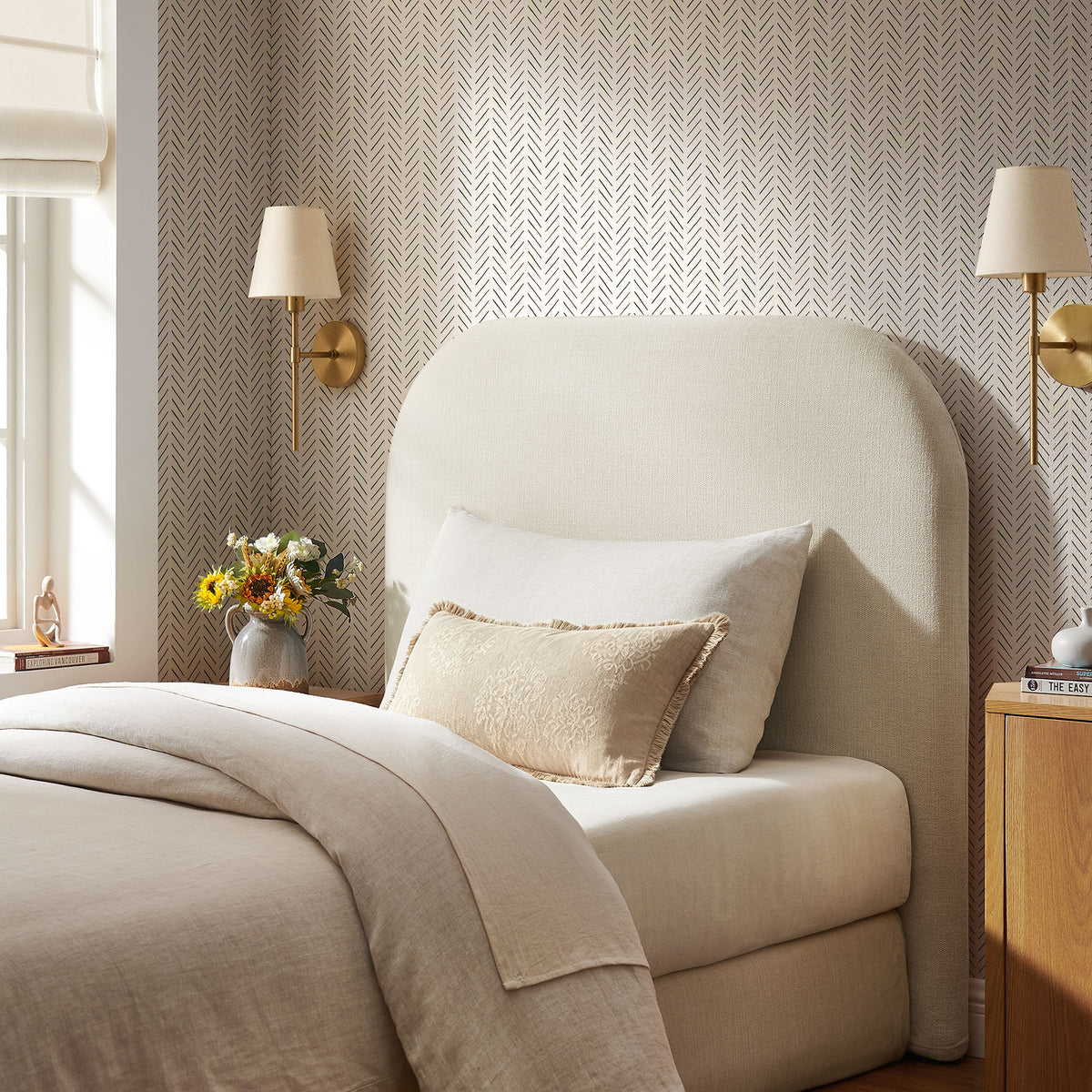 Keynote Upholstered Fabric Headboard